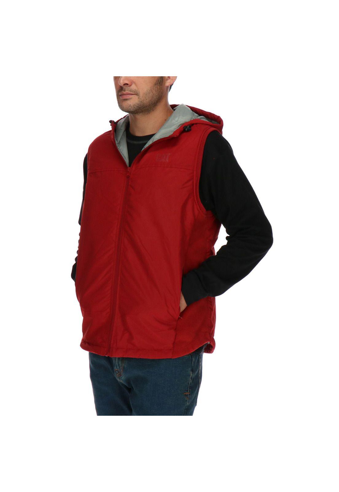 PARKA S/M HOMBRE HOODED VEST ROJO-1