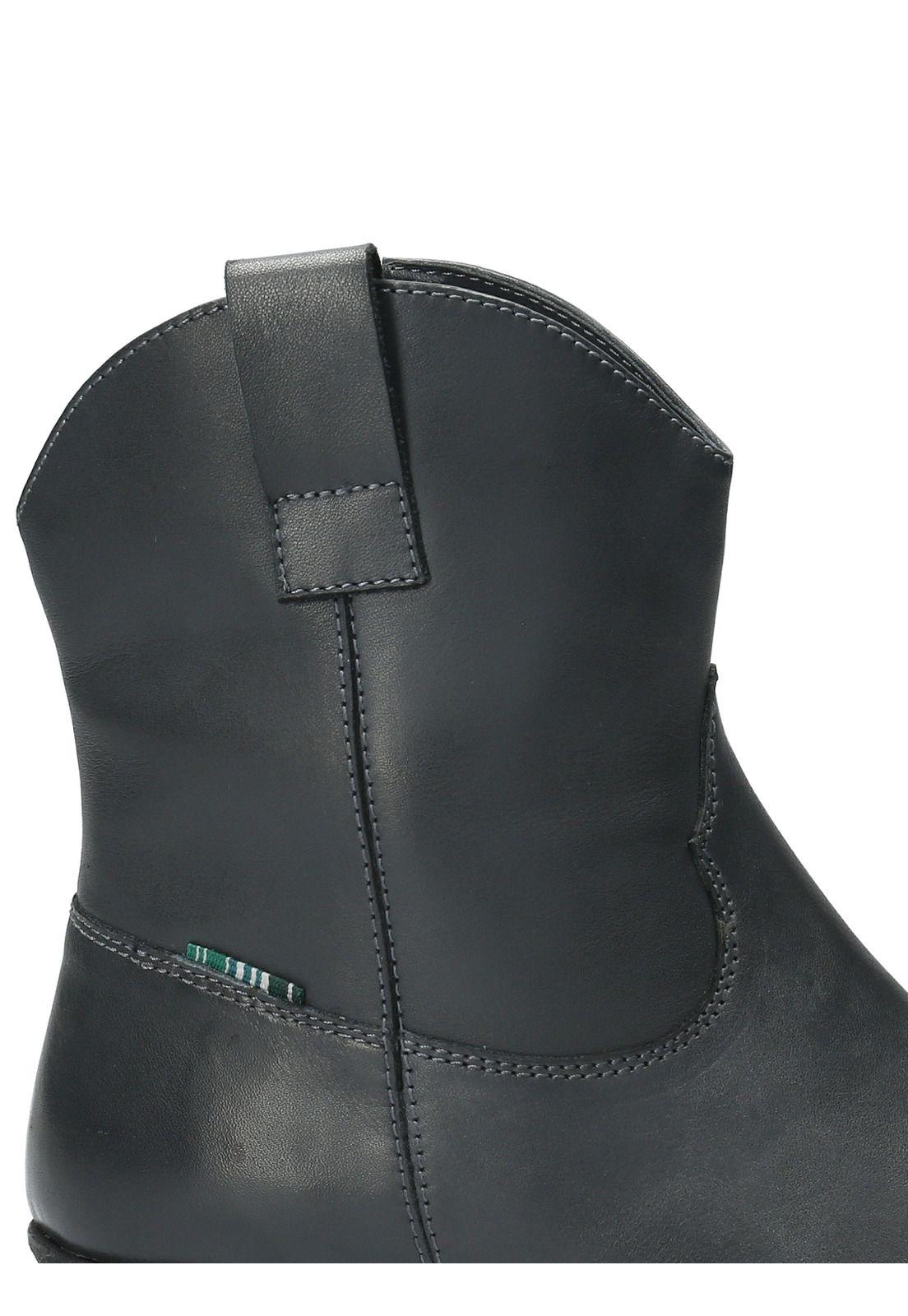 Botín Cuero Mujer Mayer Gris-6