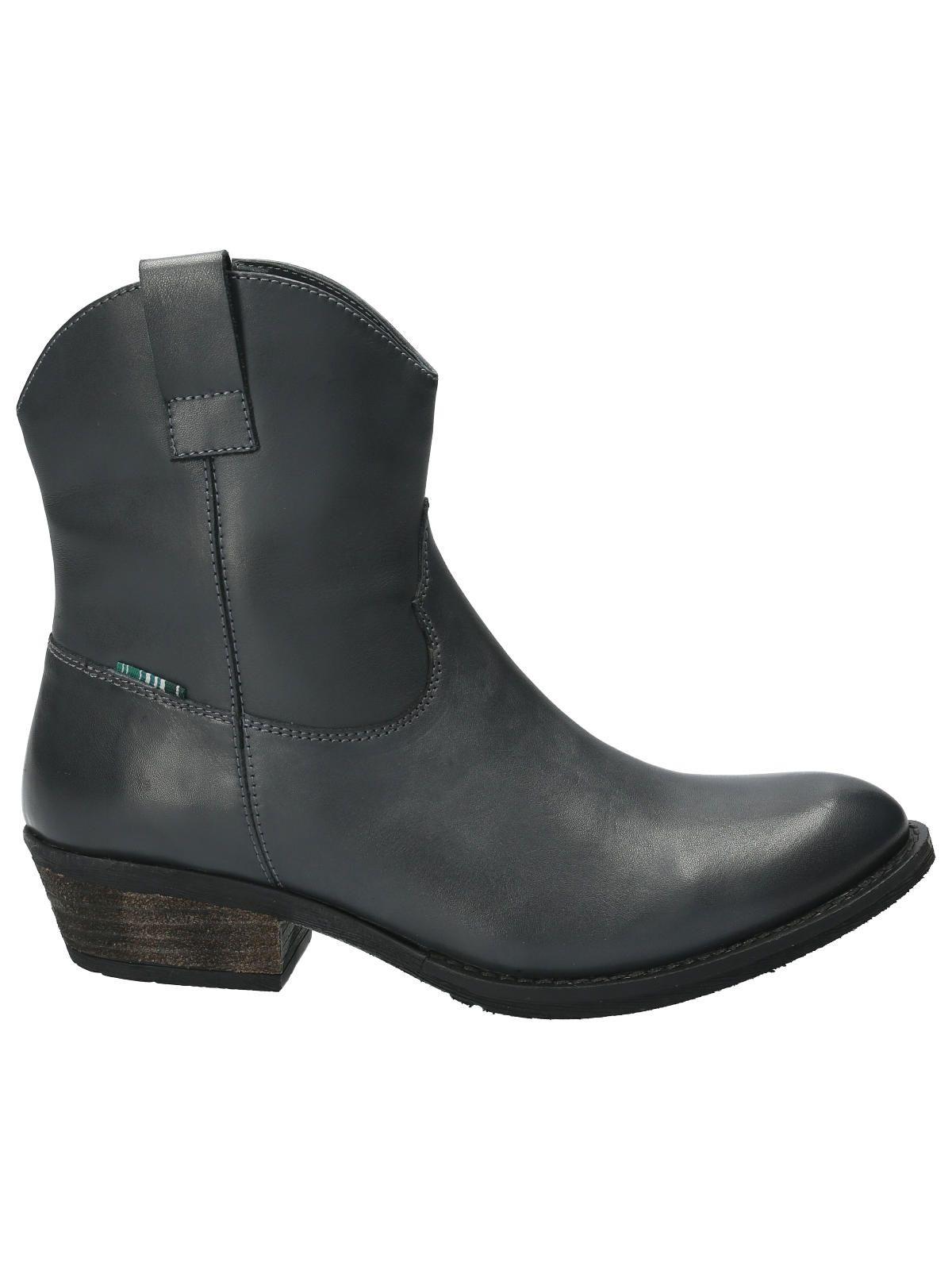 Botín Cuero Mujer Mayer Gris-0