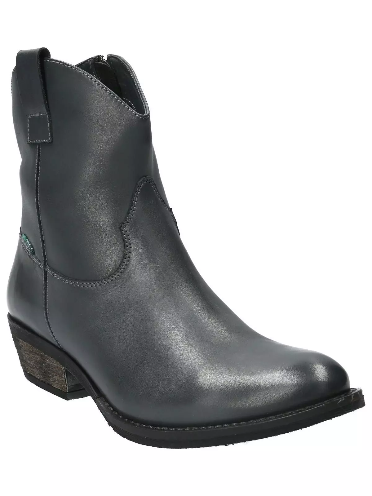Botín Cuero Mujer Mayer Gris-1