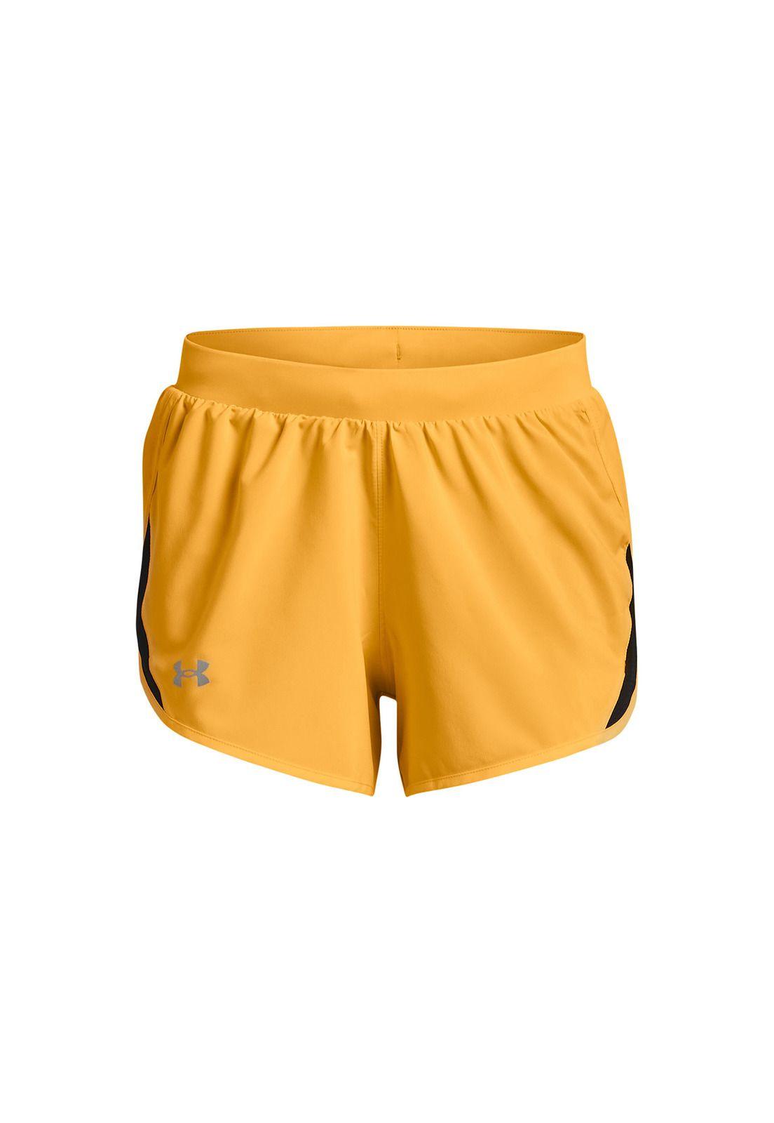 Short Mujer Ua Fly By 2.0 Short Amarillo-0