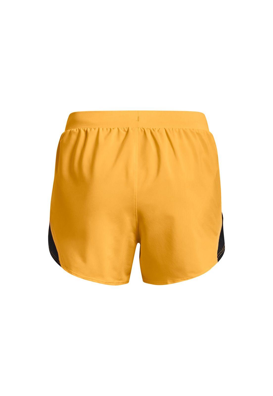 Short Mujer Ua Fly By 2.0 Short Amarillo-1