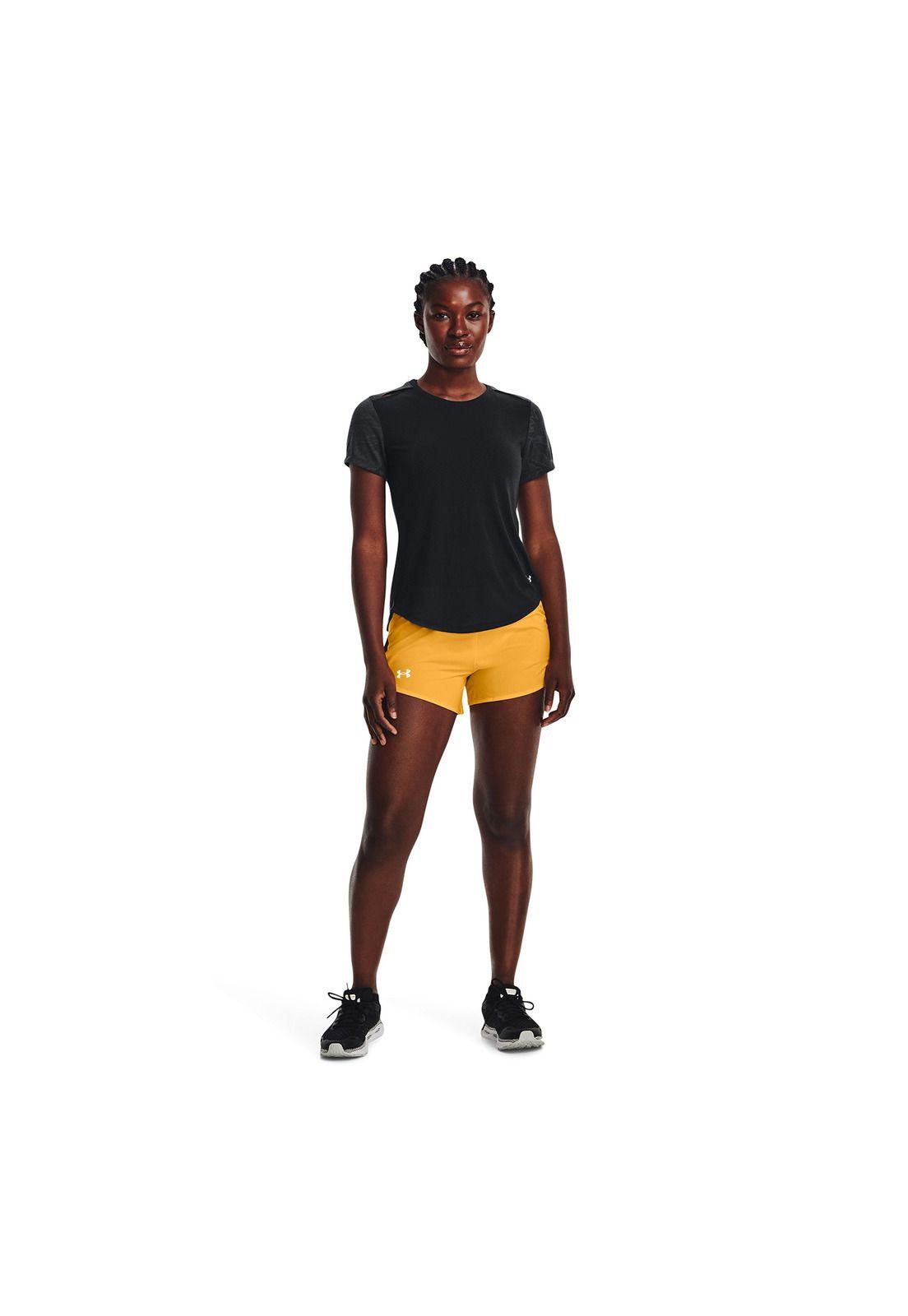 Short Mujer Ua Fly By 2.0 Short Amarillo-4