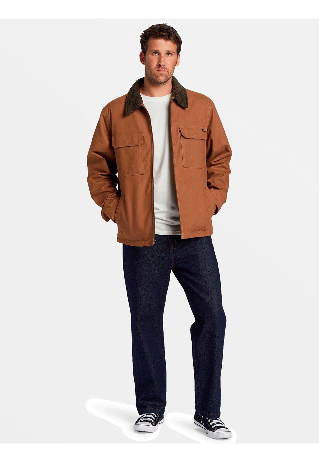 Chaqueta Hombre Barlow Sherpa Canvas Café-0