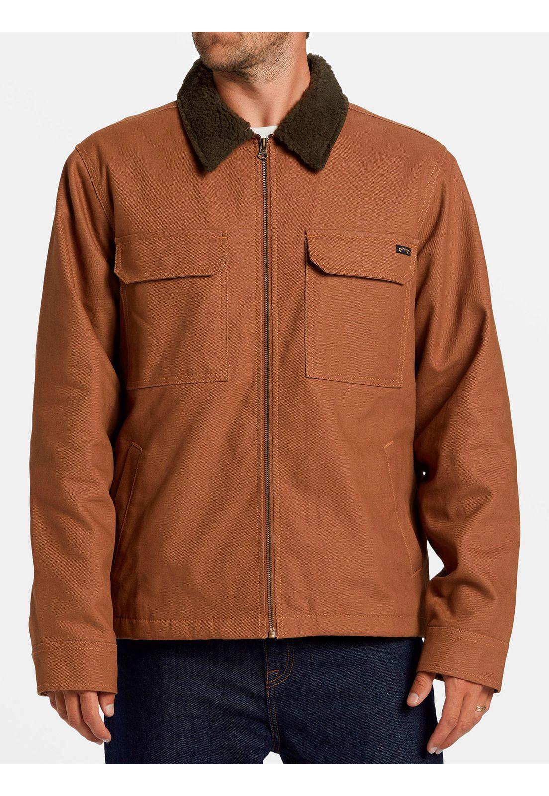 Chaqueta Hombre Barlow Sherpa Canvas Café-1