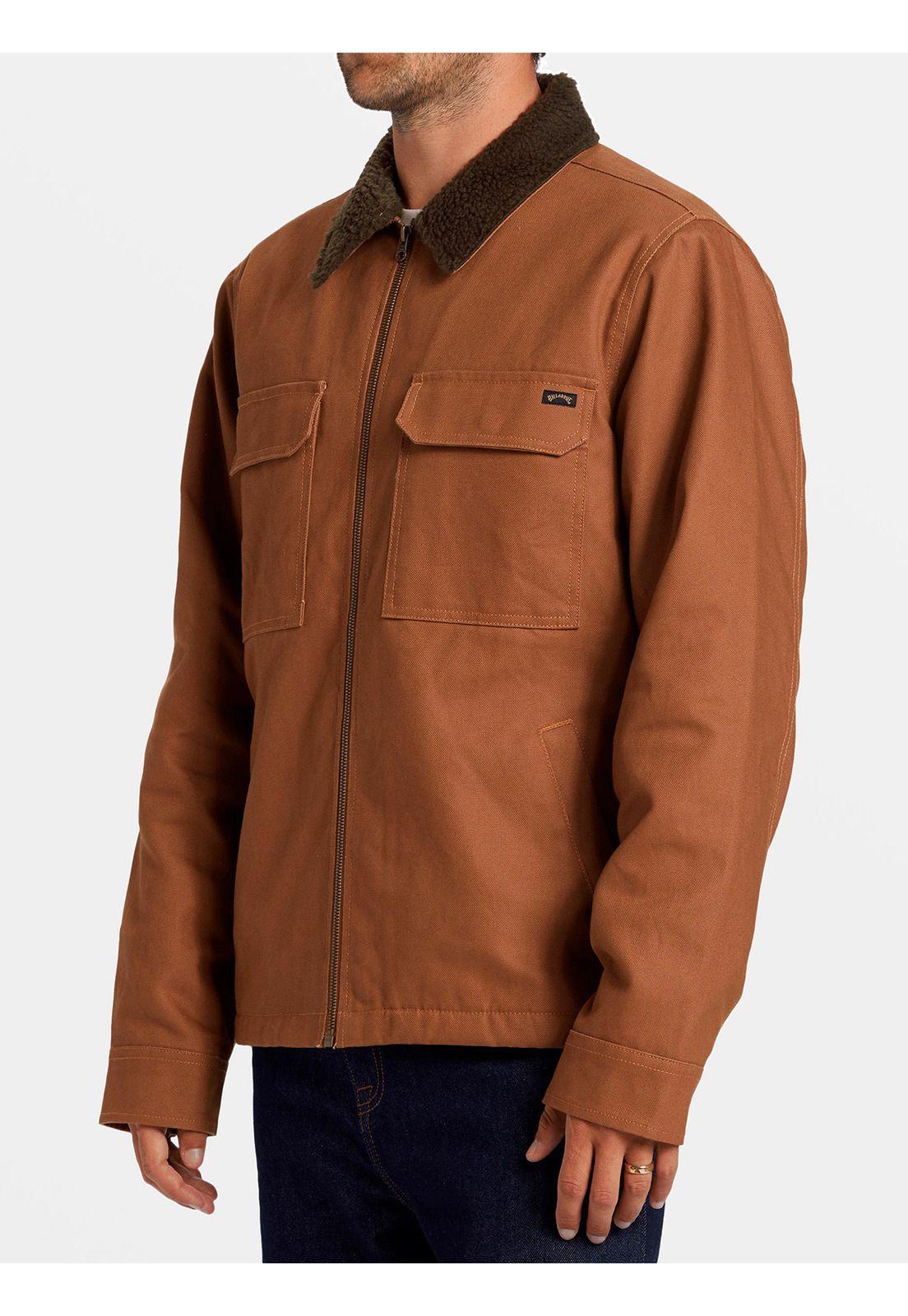 Chaqueta Hombre Barlow Sherpa Canvas Café-2