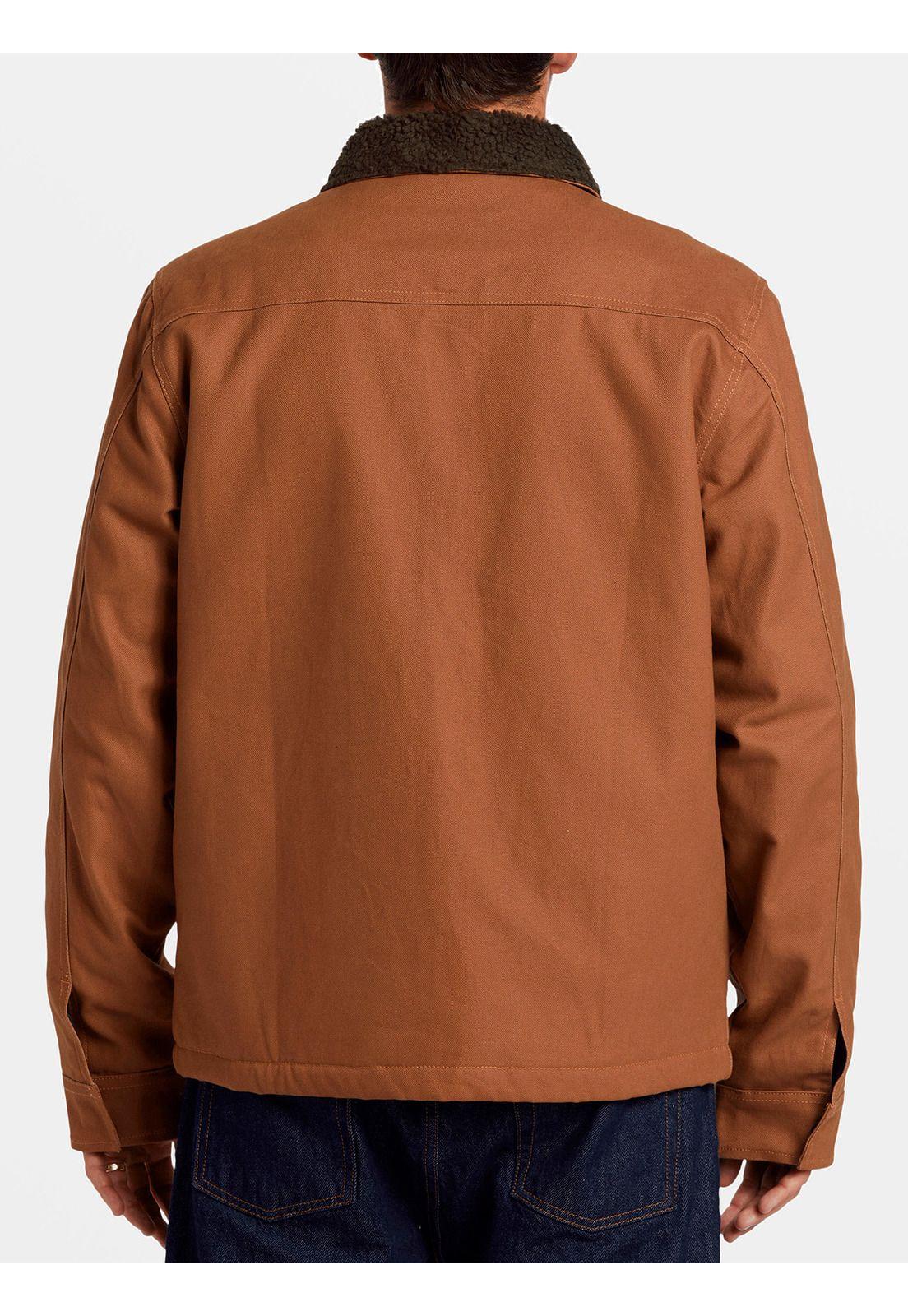 Chaqueta Hombre Barlow Sherpa Canvas Café-3