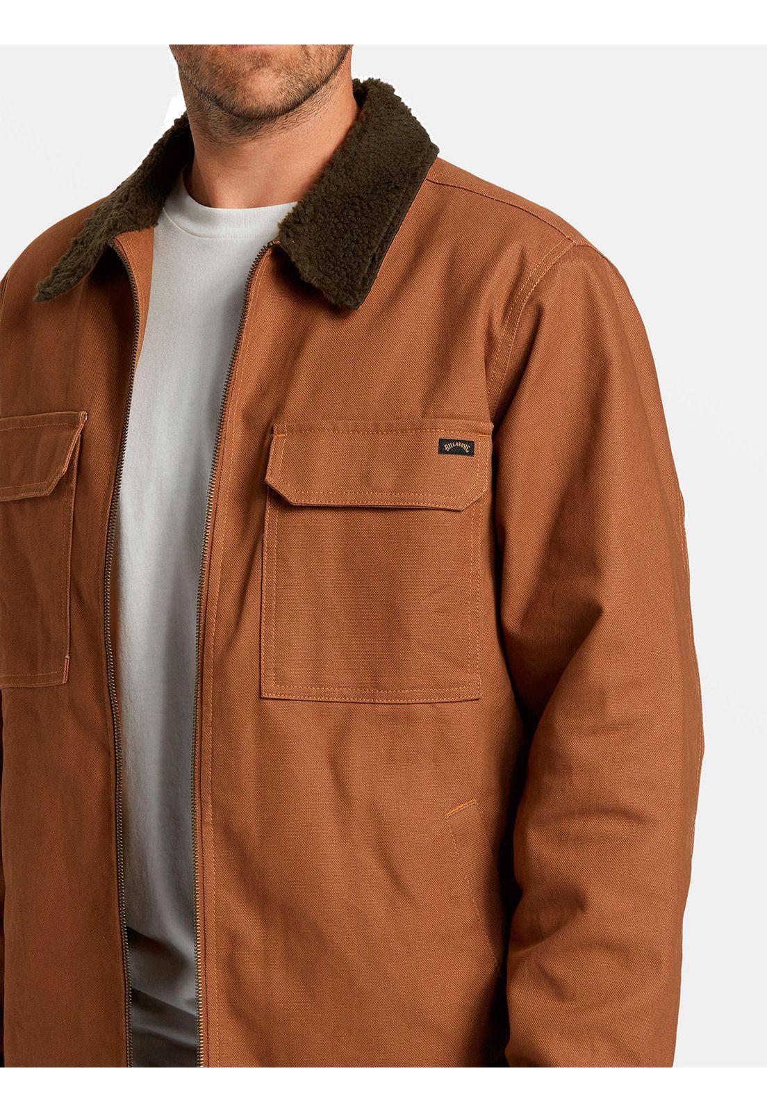 Chaqueta Hombre Barlow Sherpa Canvas Café-4