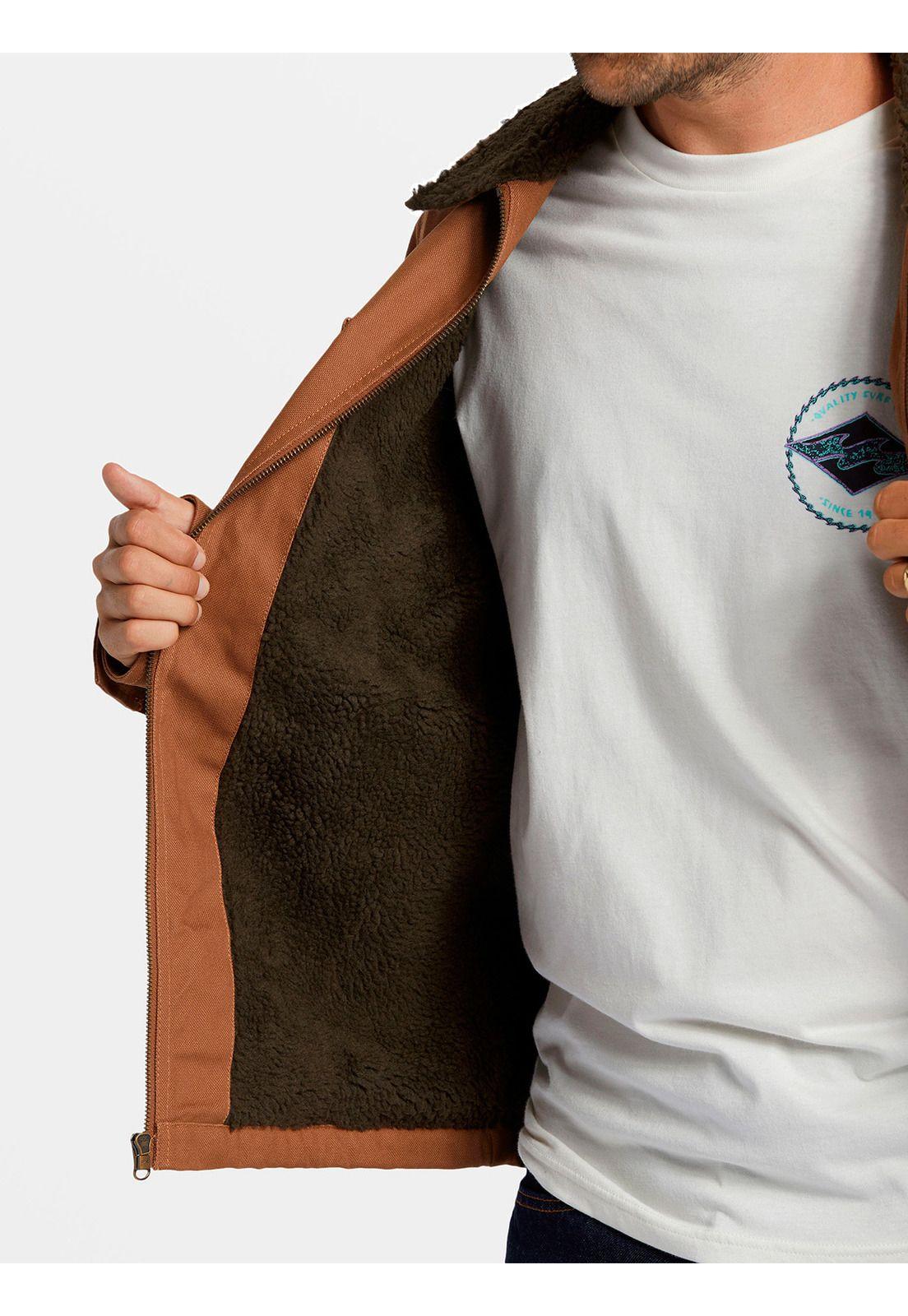 Chaqueta Hombre Barlow Sherpa Canvas Café-5