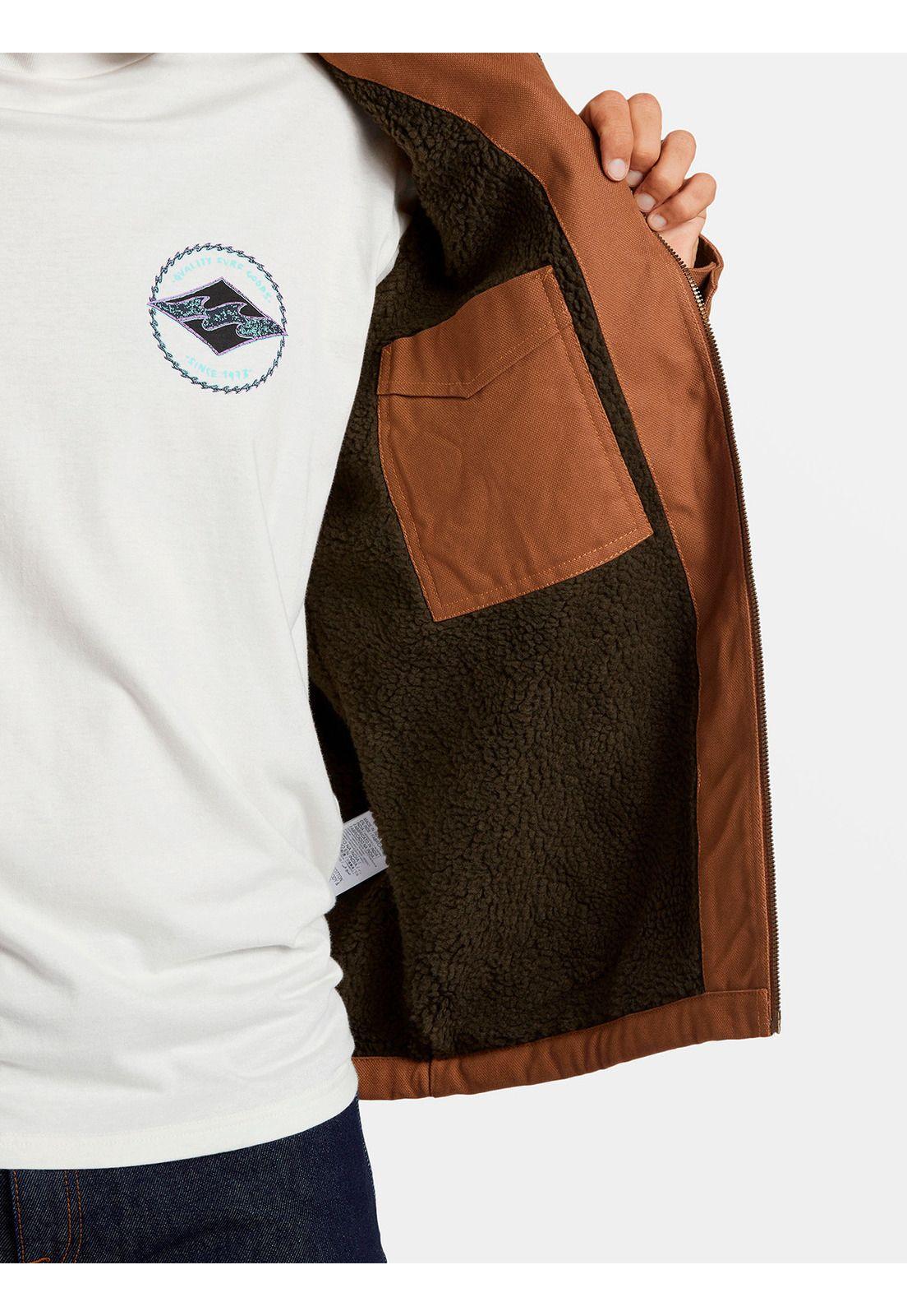 Chaqueta Hombre Barlow Sherpa Canvas Café-6