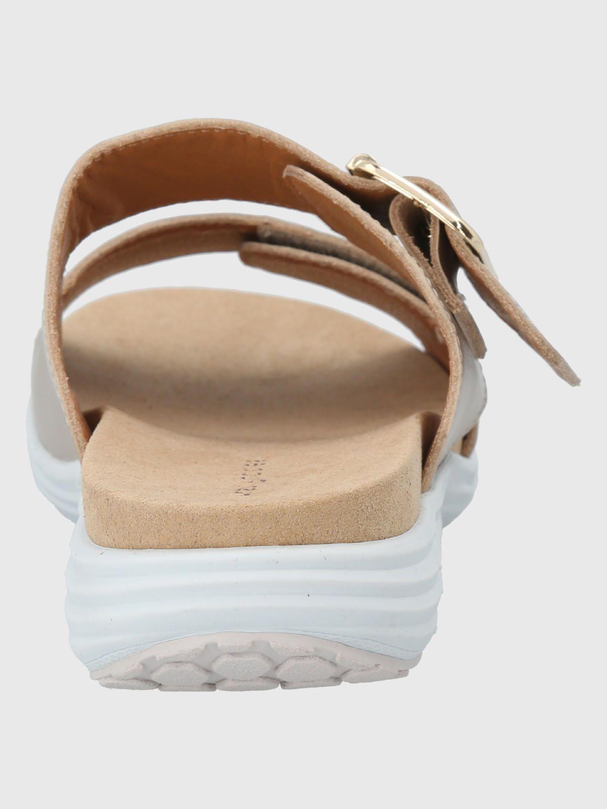 Sandalia Cuero Dorado Mujer Lorry Slide -5