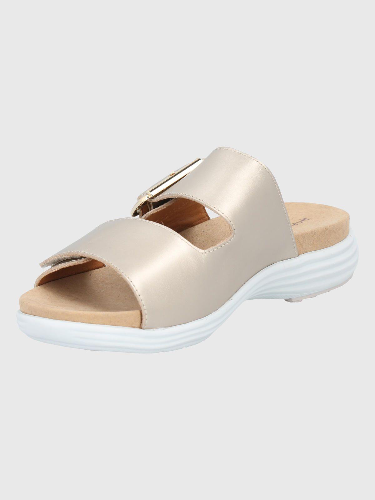 Sandalia Cuero Dorado Mujer Lorry Slide -3