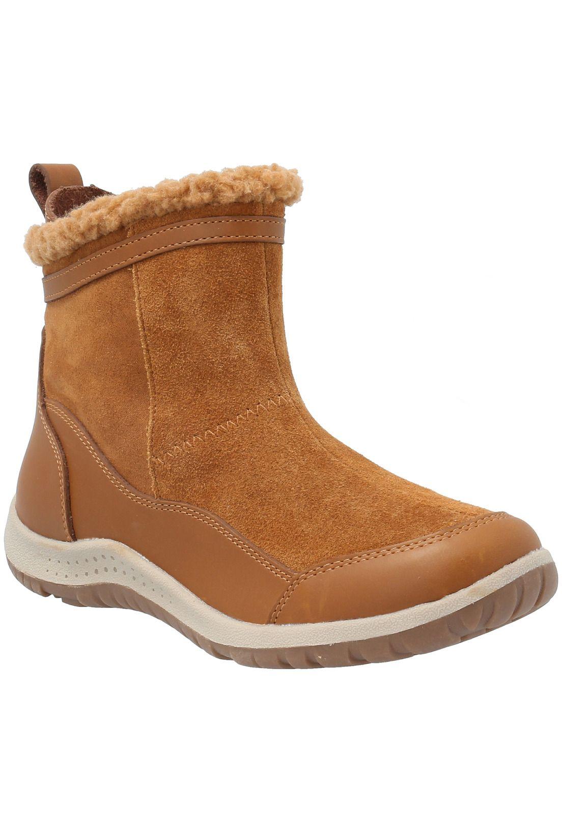 Botin Cuero Niña Air Fur -K Marrón-0