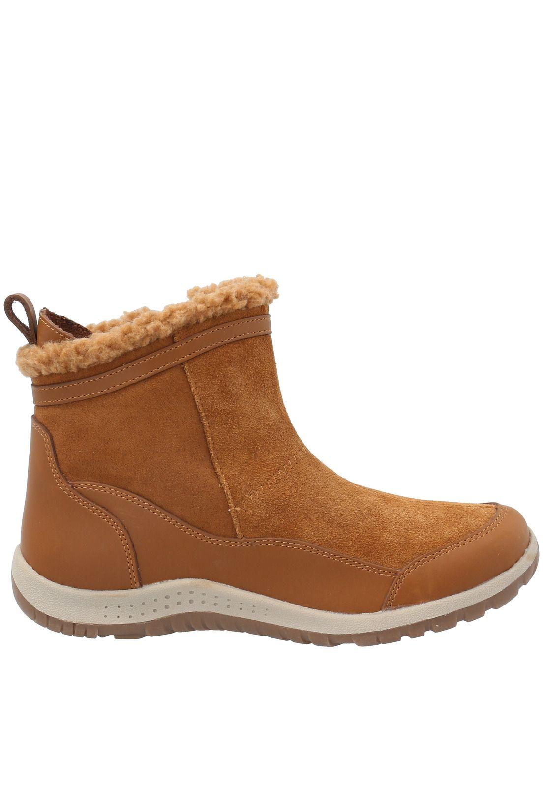 Botin Cuero Niña Air Fur -K Marrón-1