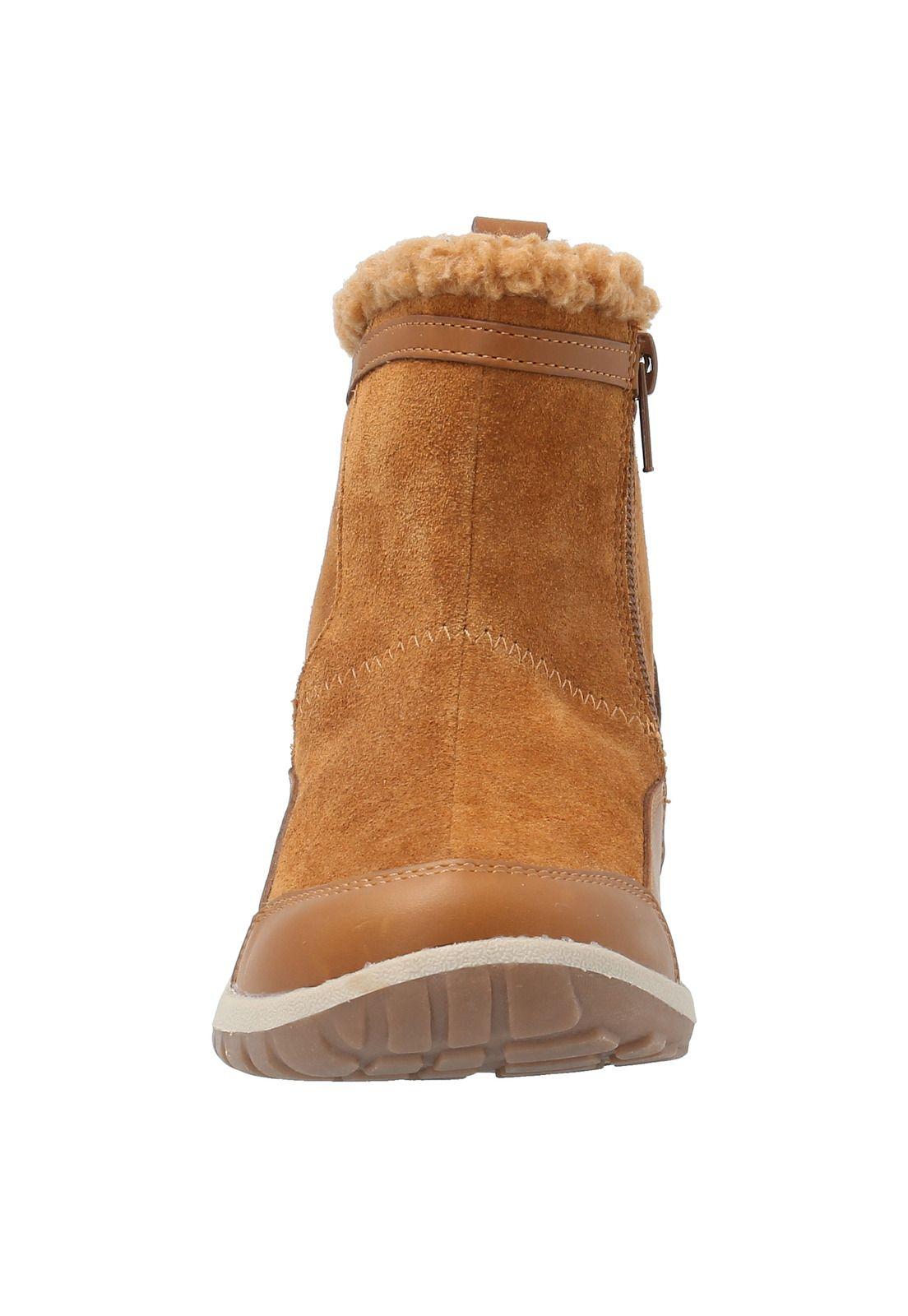 Botin Cuero Niña Air Fur -K Marrón-2