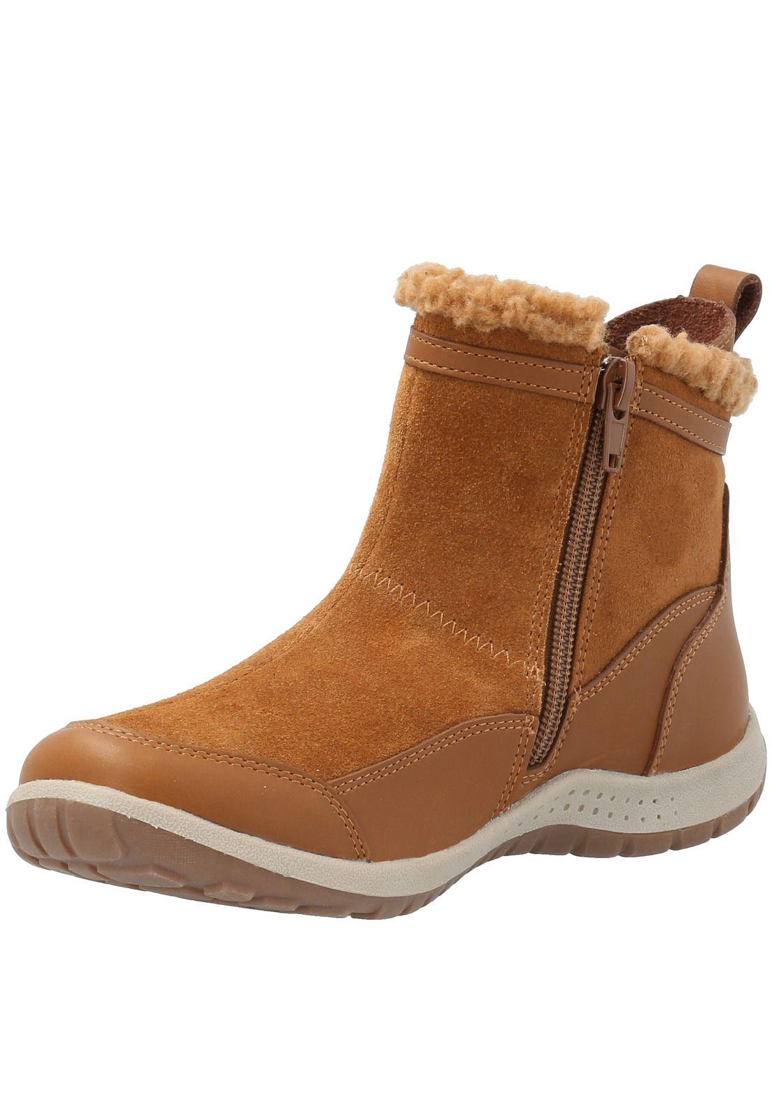 Botin Cuero Niña Air Fur -K Marrón-3