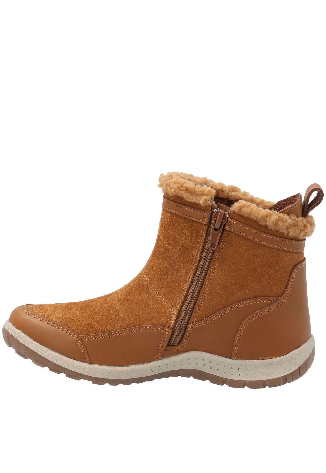 Botin Cuero Niña Air Fur -K Marrón-4