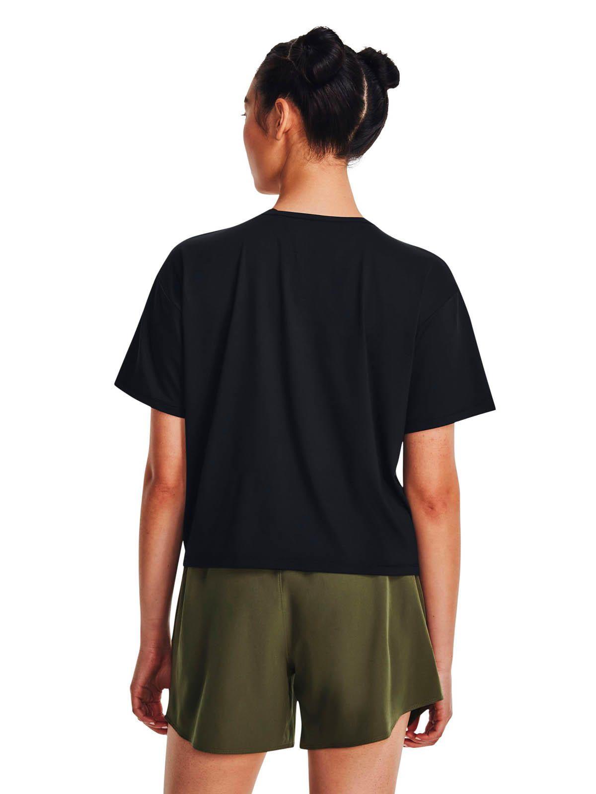 Polera manga corta UA Motion mujer Negro-4