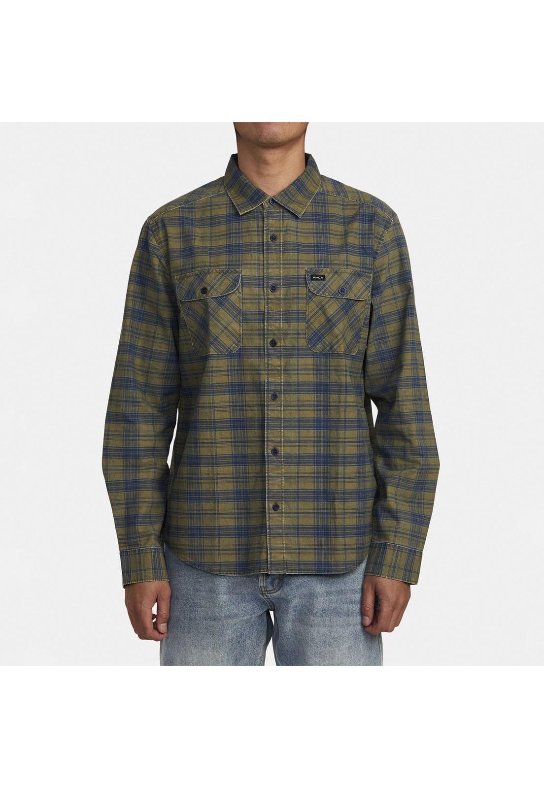 Camisa M/L Hombre Panhandle Ls Fl M Wv Verde-0