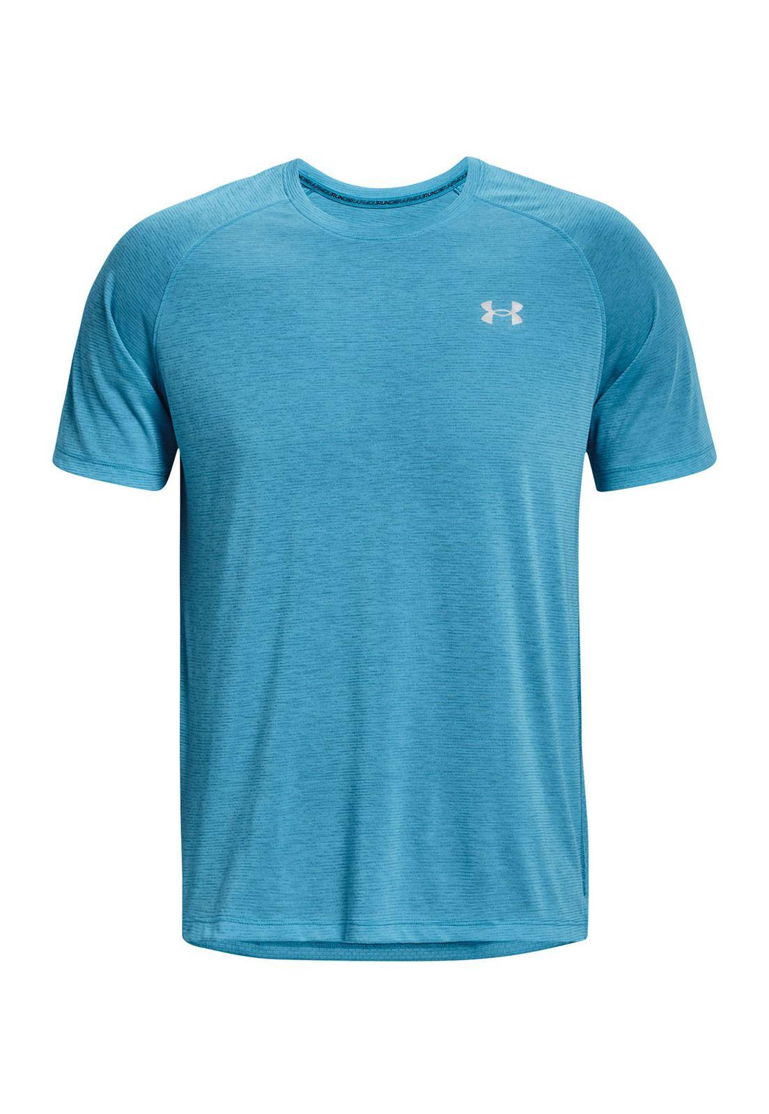 Polera manga corta StreakerRun hombre Azul-0