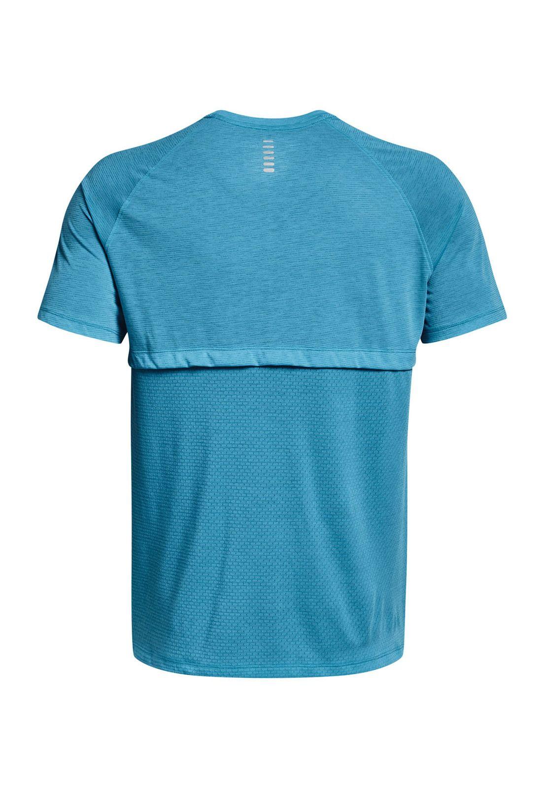 Polera manga corta StreakerRun hombre Azul-1
