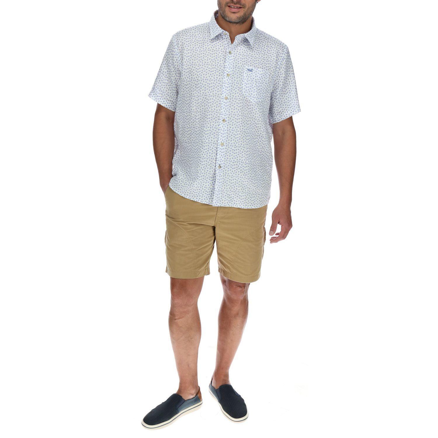 Camisa Lino Hombre Linenprint Blanco Rockford-4