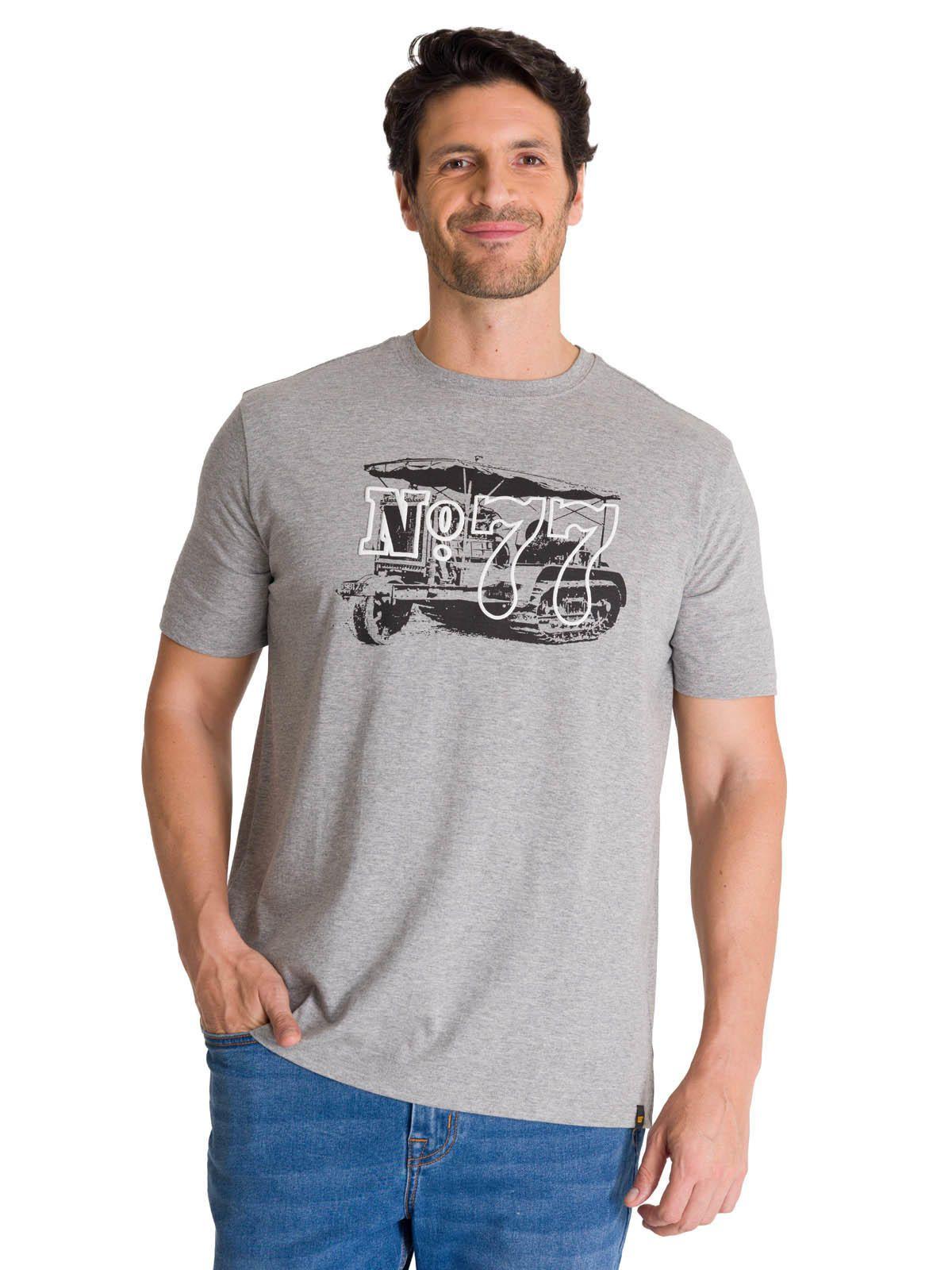 Polera Manga Corta Hombre Heritage N°77 Gris-0