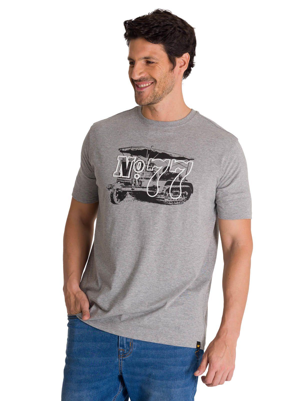 Polera Manga Corta Hombre Heritage N°77 Gris-1