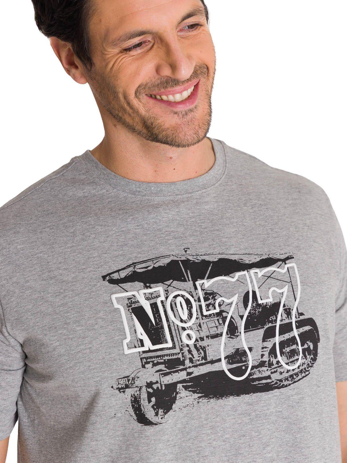 Polera Manga Corta Hombre Heritage N°77 Gris-4