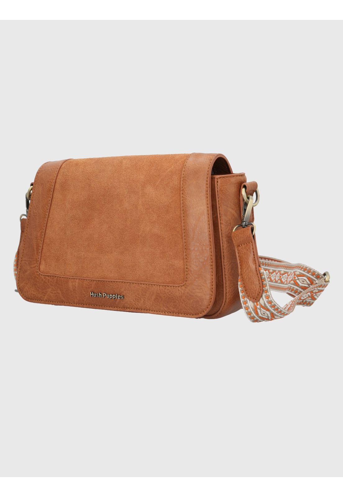Cartera Ecocuero Caramelo Luck Cross Mujer-1