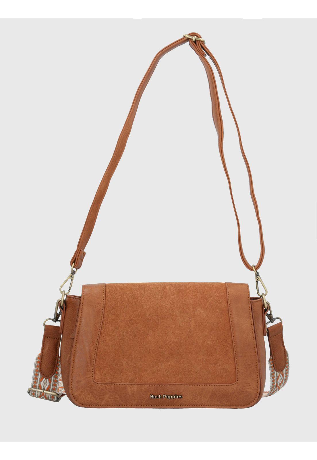 Cartera Ecocuero Caramelo Luck Cross Mujer-3