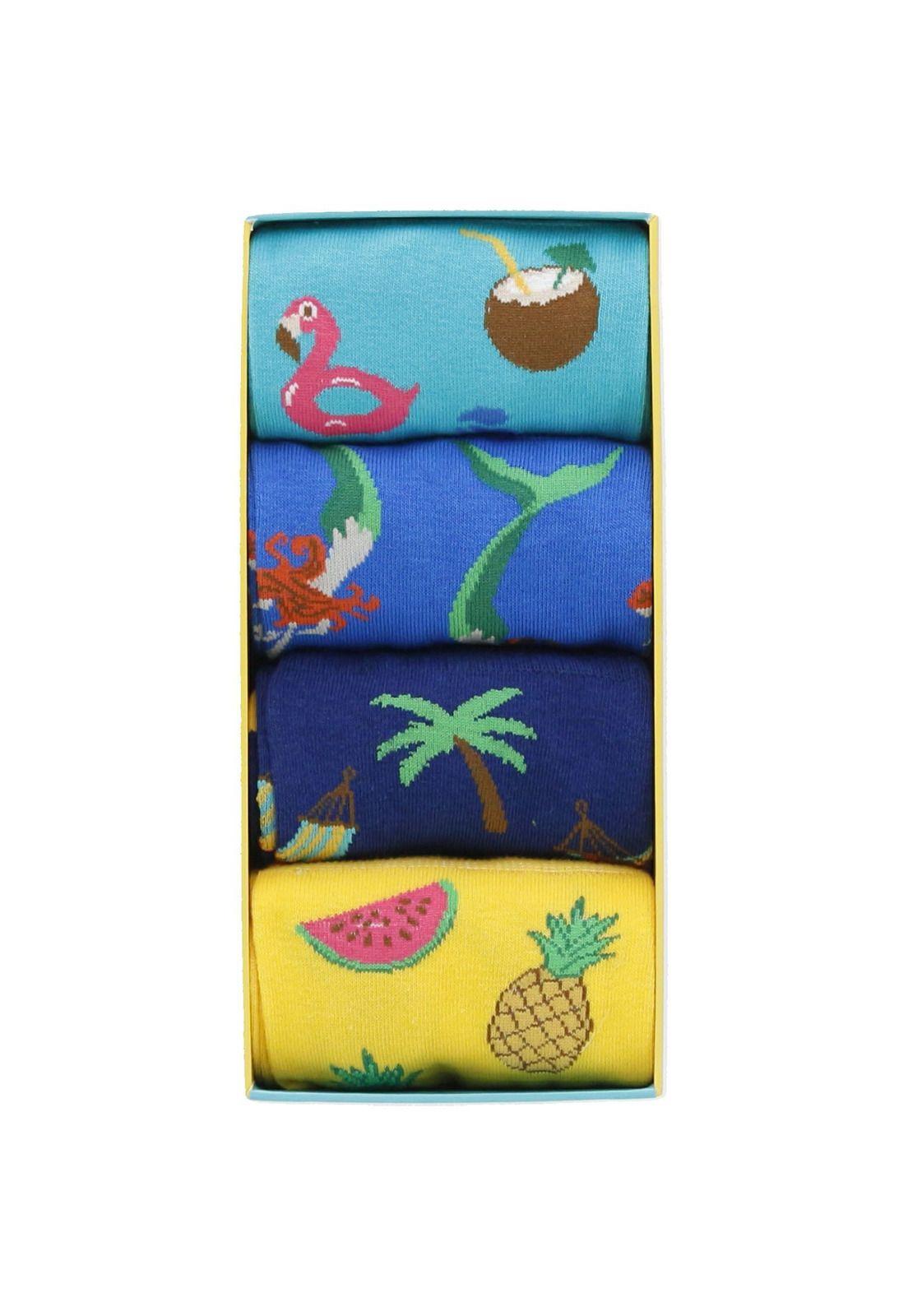 Calcetín Algodón H C 4Pack Summer-2