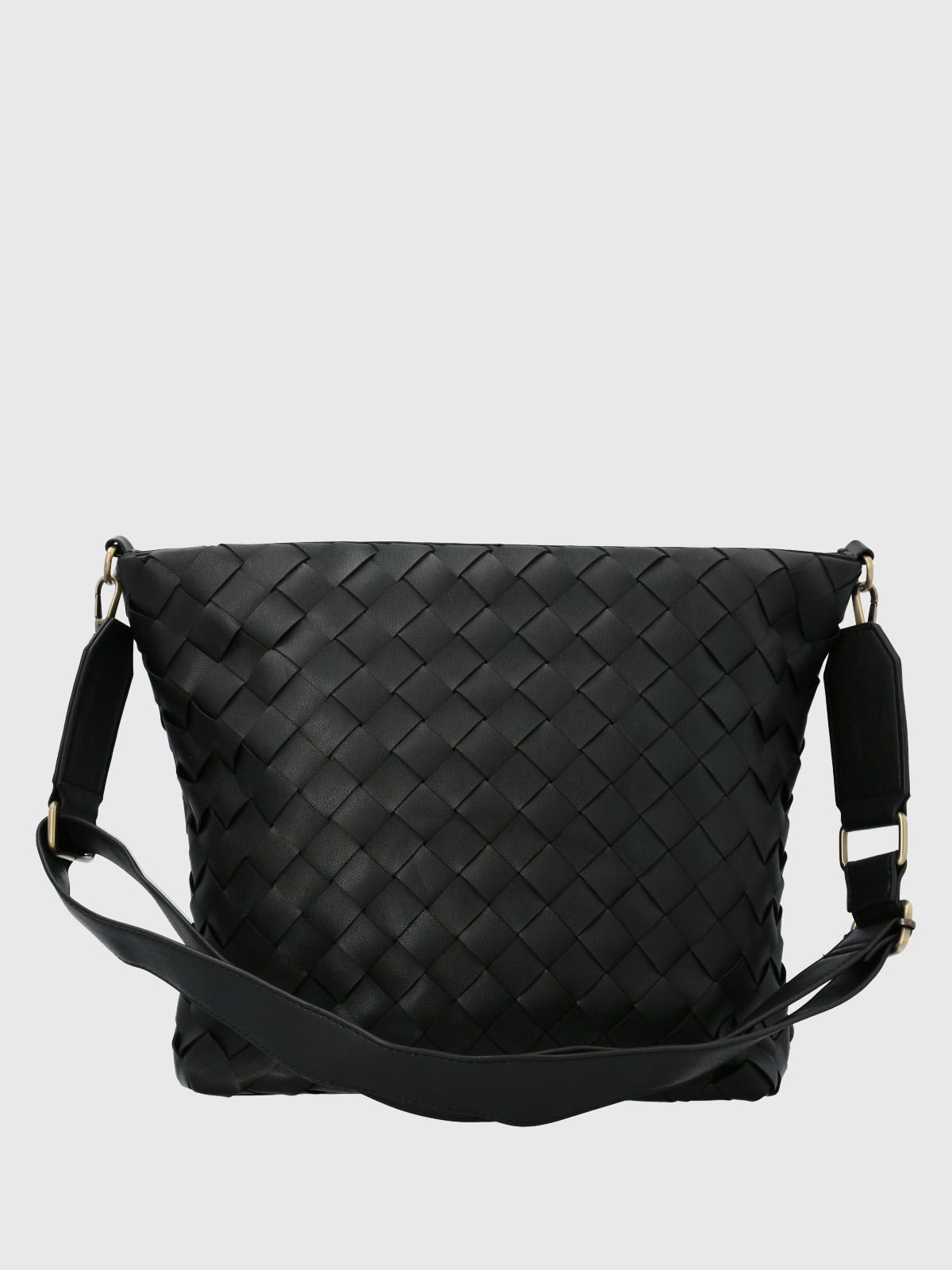 Cartera Ecocuero Mujer Travis Cross Negro-2