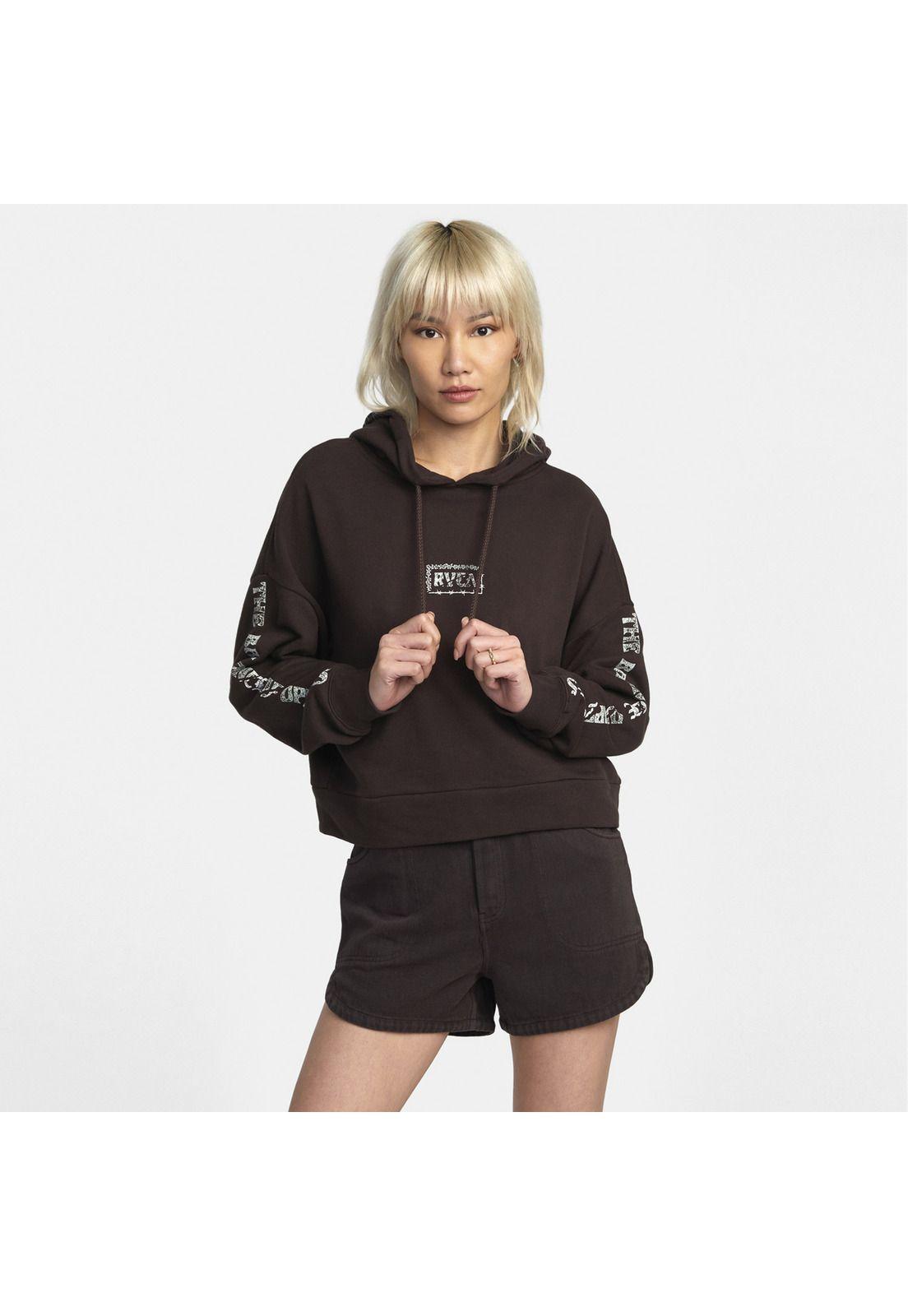 Polerón Mujer Splitter Hoodie Otl Café-0