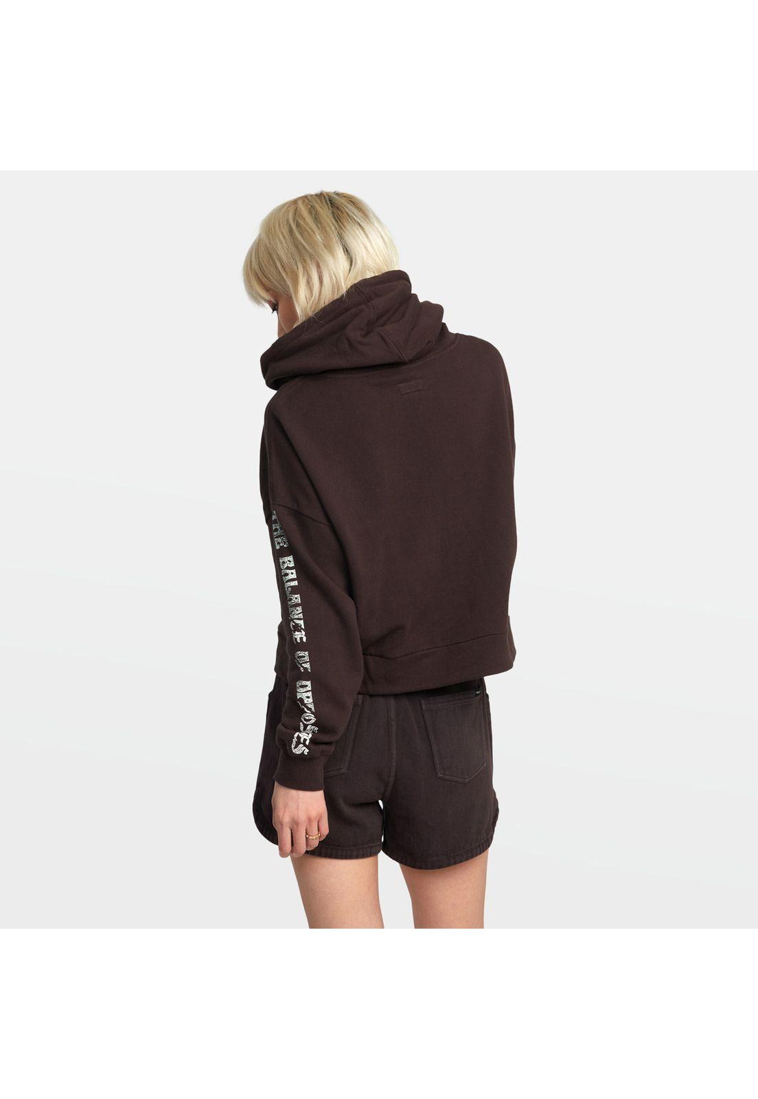 Polerón Mujer Splitter Hoodie Otl Café-1