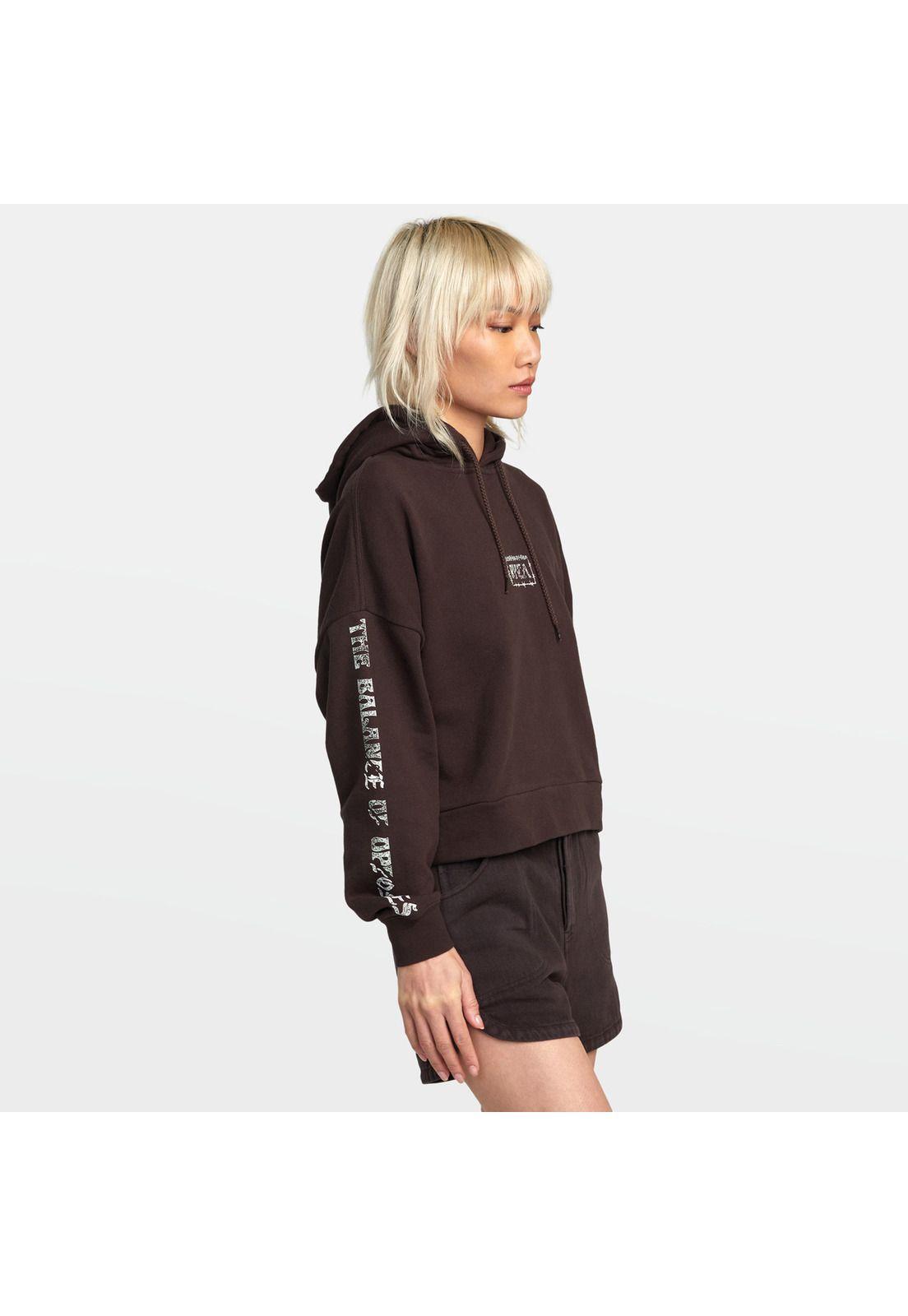 Polerón Mujer Splitter Hoodie Otl Café-6