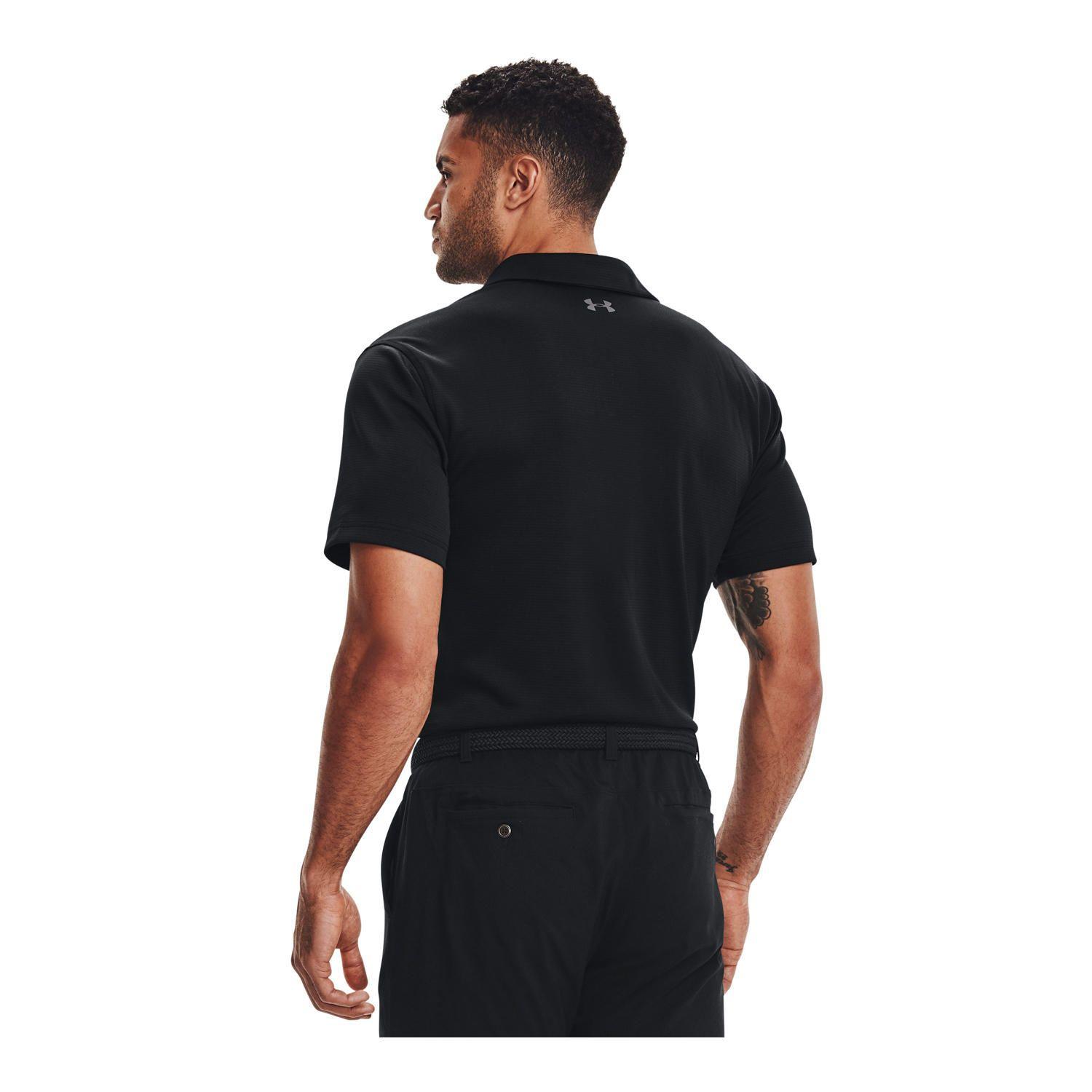 Polo UA Tech para hombre Negro-4