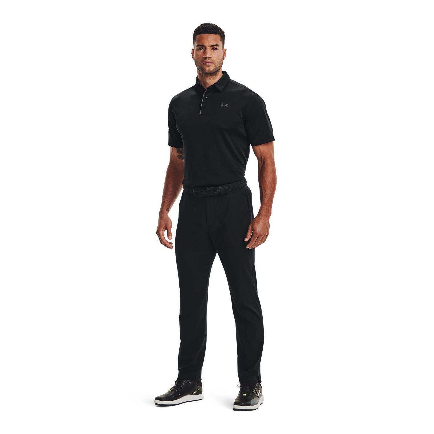 Polo UA Tech para hombre Negro-5