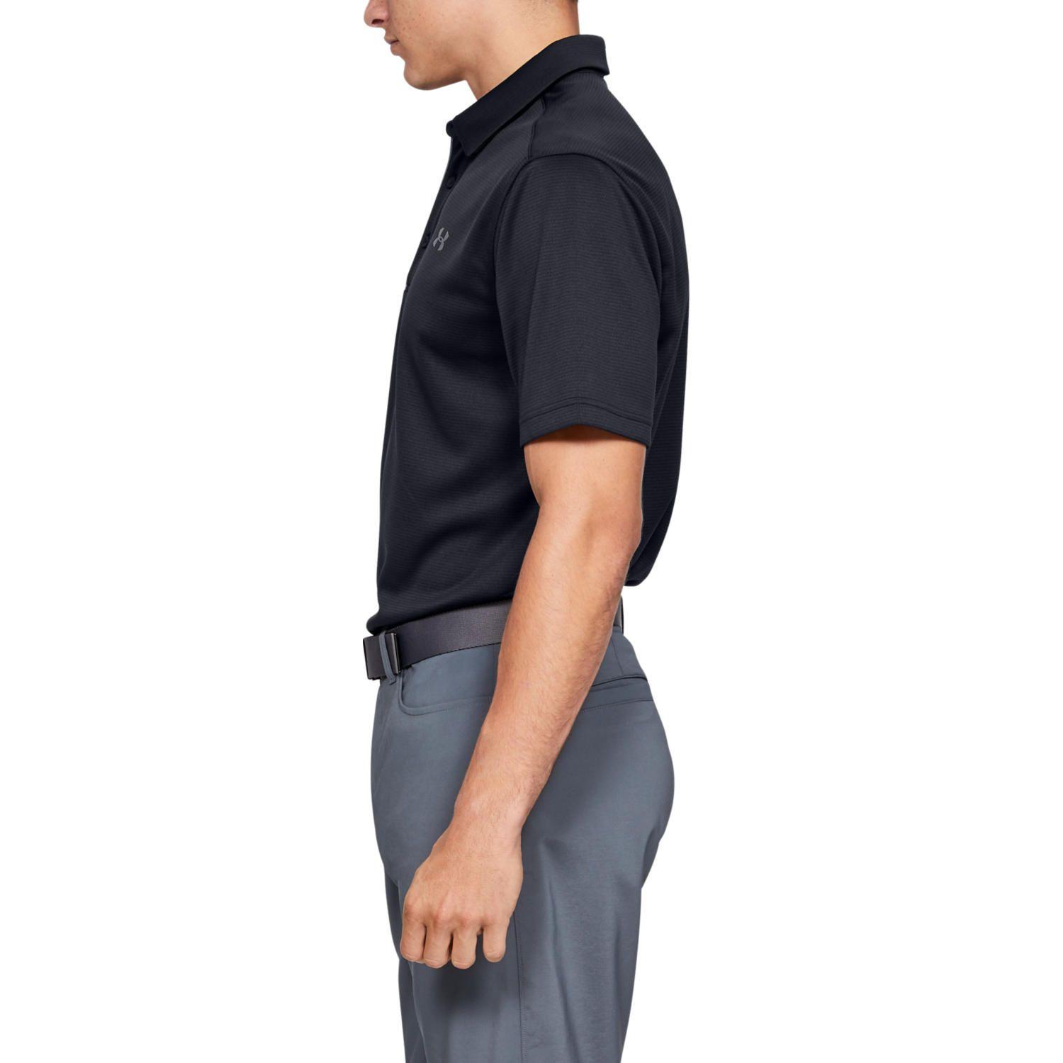 Polo UA Tech para hombre Negro-6