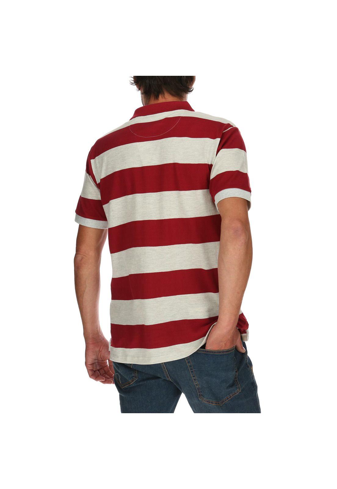 Polera Polo Hombre Foundation Stretch Polo Rojo-2