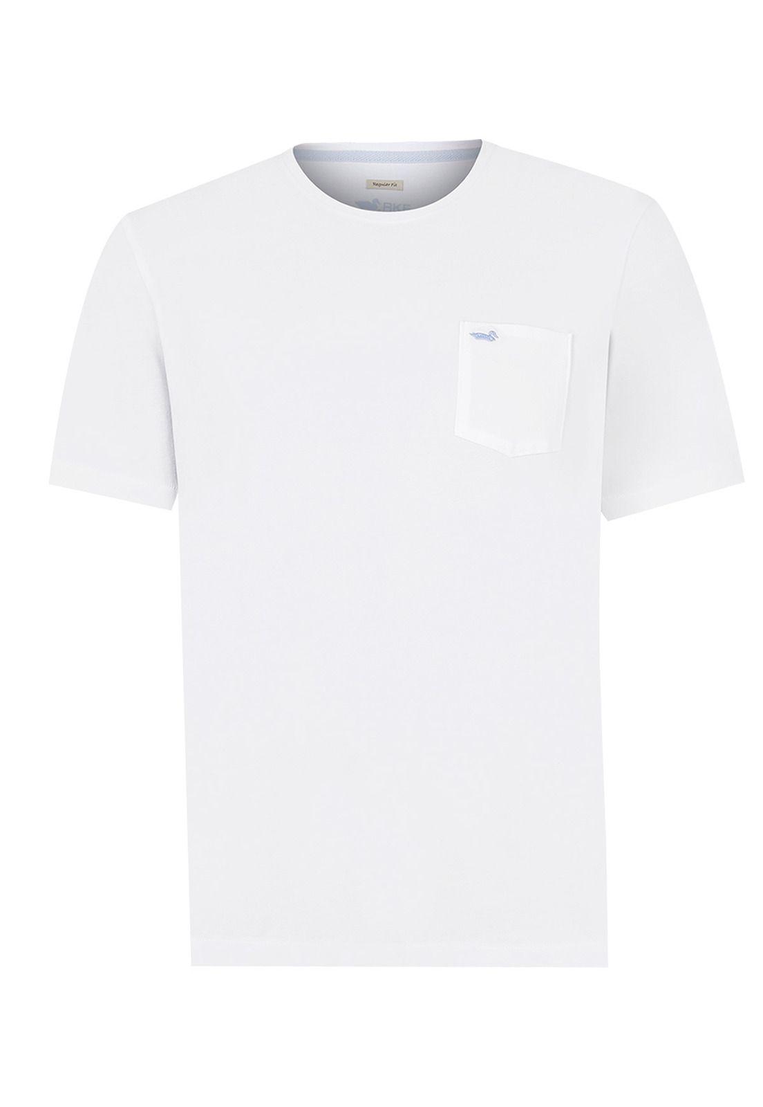 Polera Algodón Orgánico Blanco Basic Hombre -0