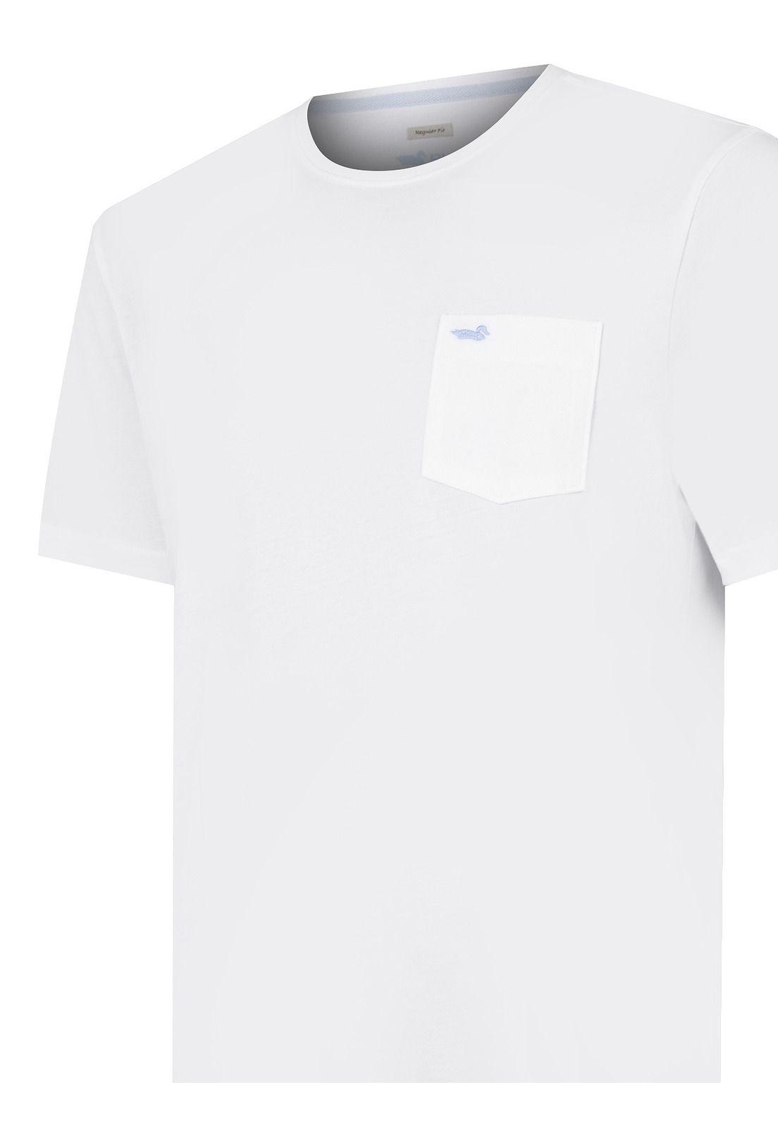 Polera Algodón Orgánico Blanco Basic Hombre -3