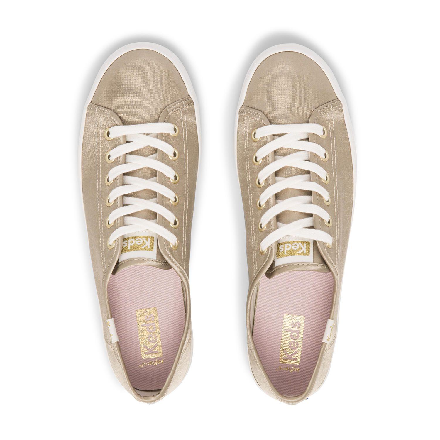 Zapatilla Mujer Kickstart Metallic Crema-2