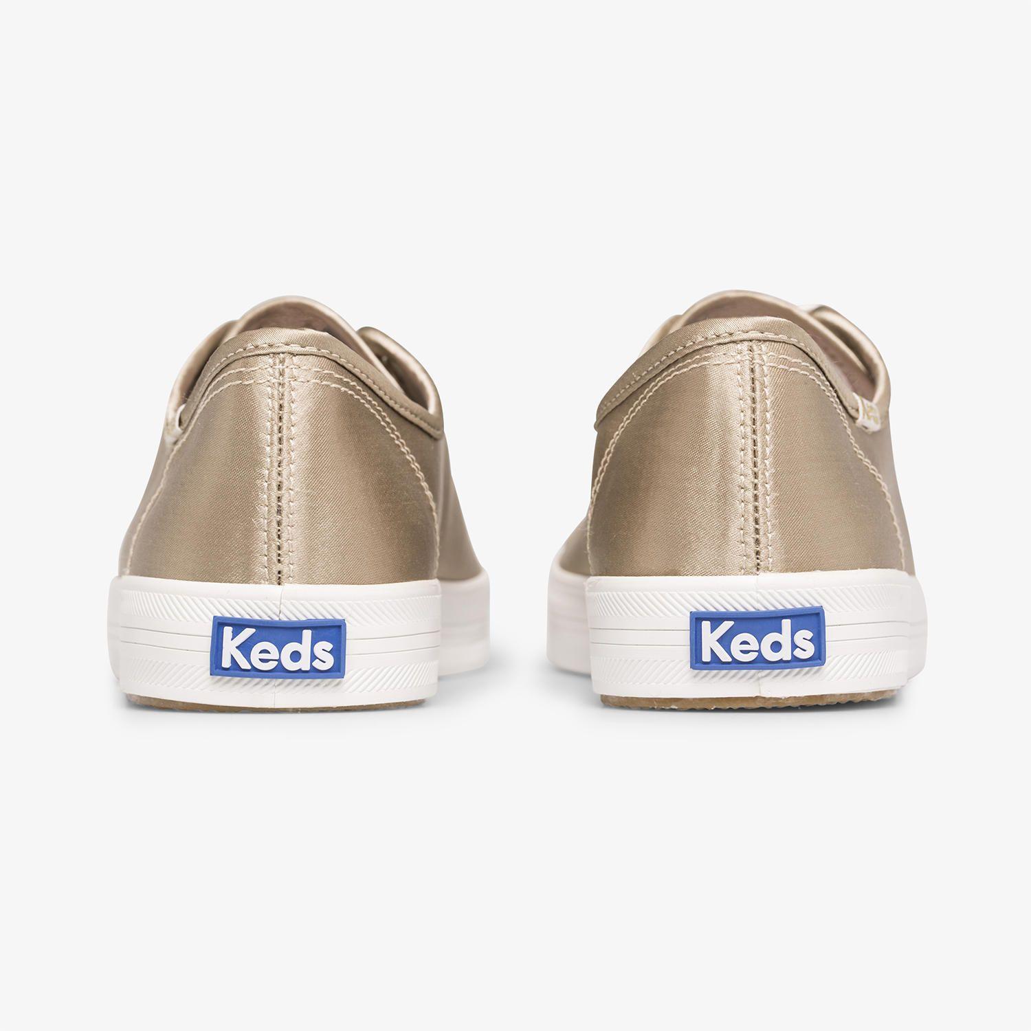 Zapatilla Mujer Kickstart Metallic Crema-3