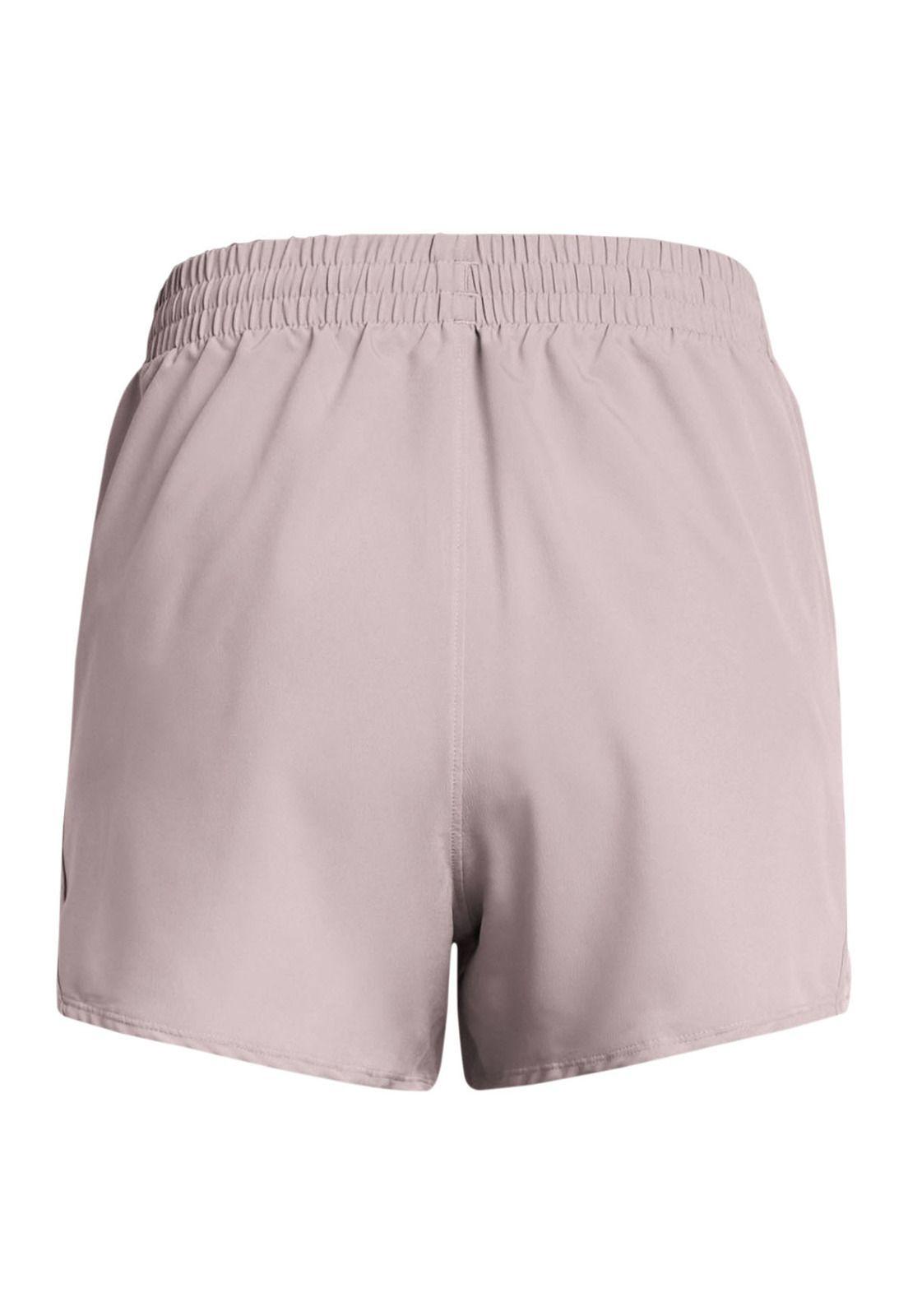 Shorts UA Fly-By de 3" para mujer Gris-1
