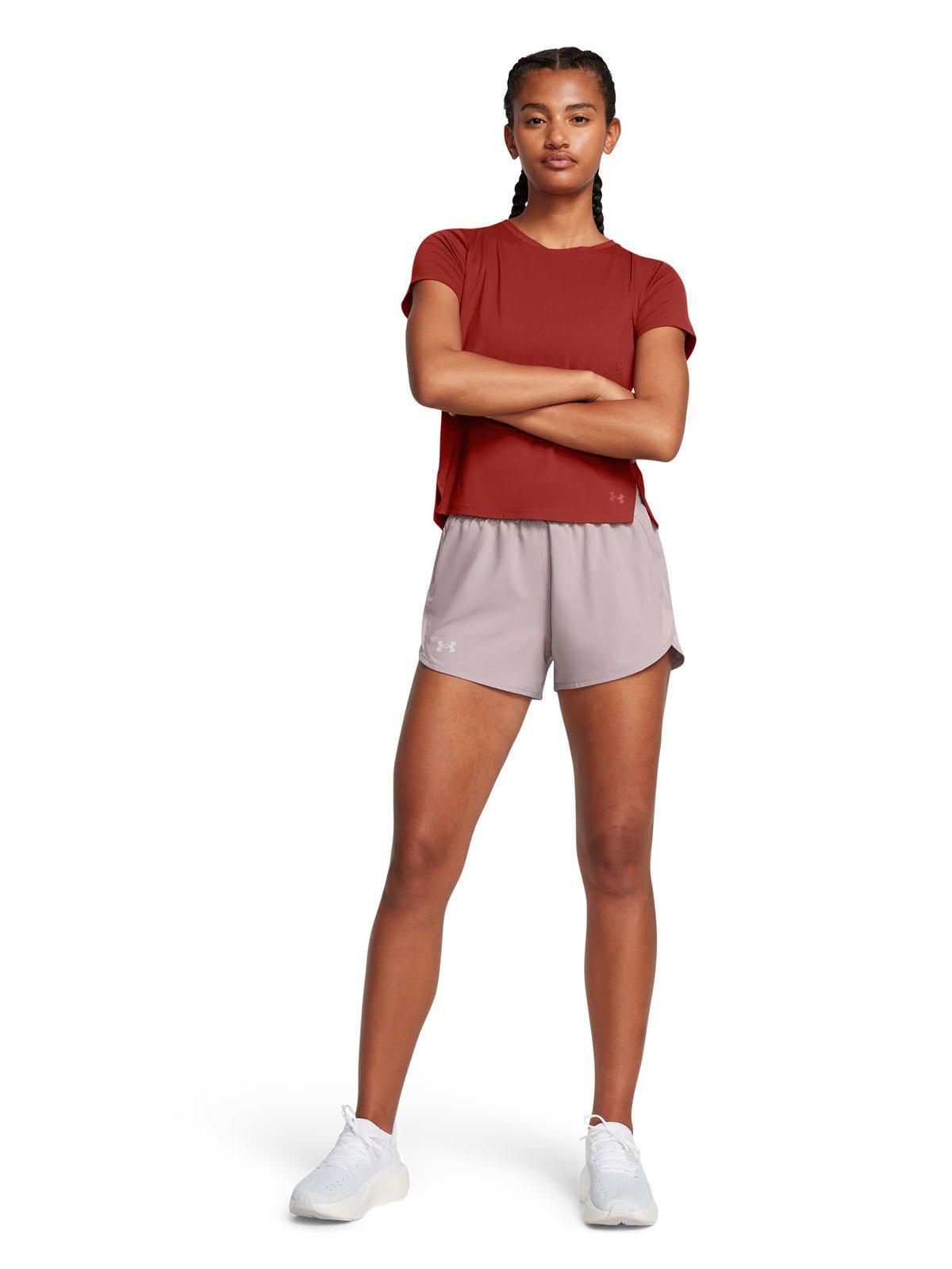 Shorts UA Fly-By de 3" para mujer Gris-5