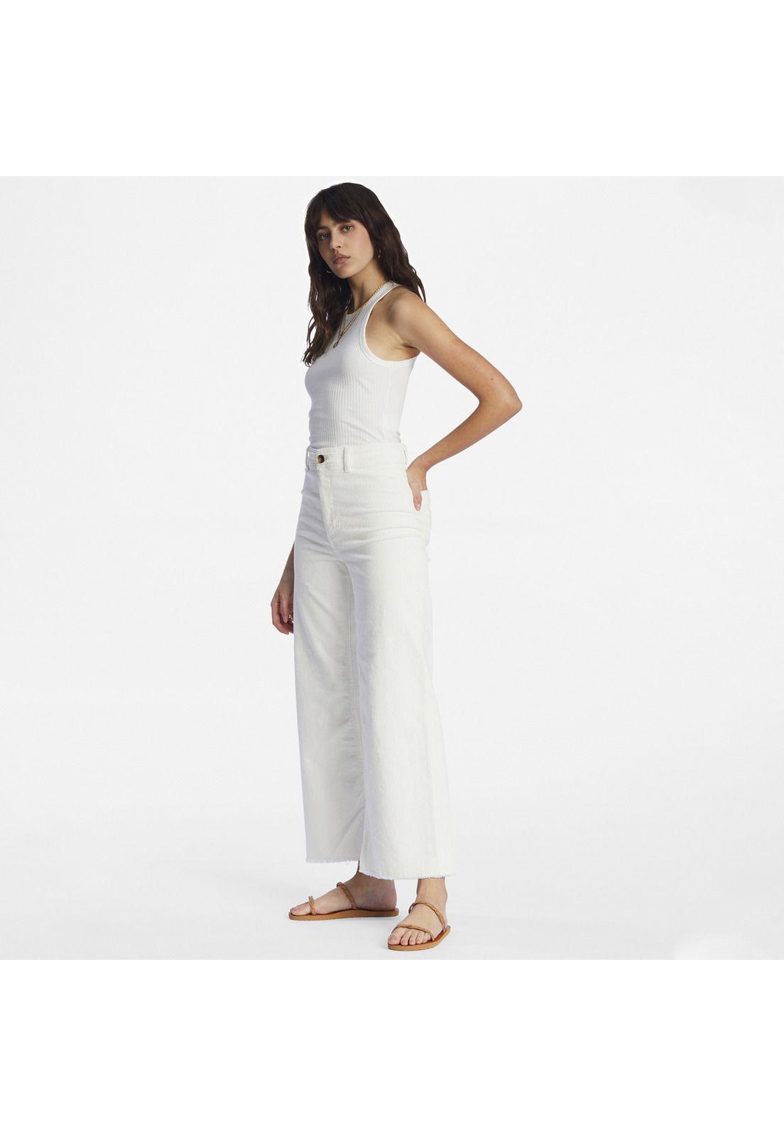 Pantalón Mujer Free Fall J Ndpt Blanco-3