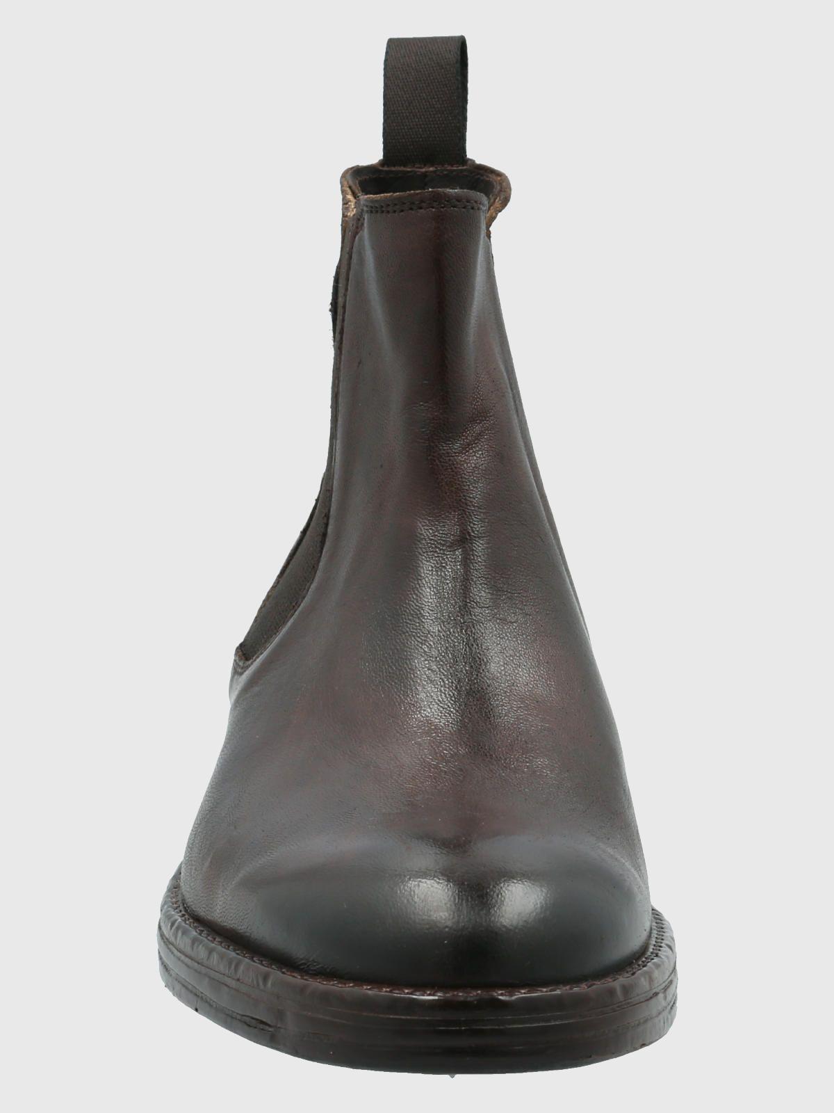 Botín Cuero Hombre Mazzani Café Oscuro-3