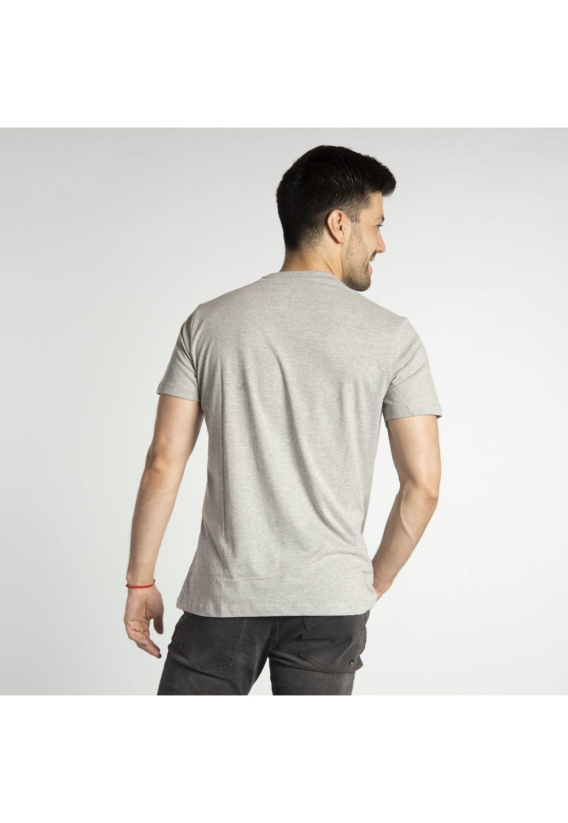 Polera Manga Corta  Hombre Fdtn Dry Goods Tee Gris-2