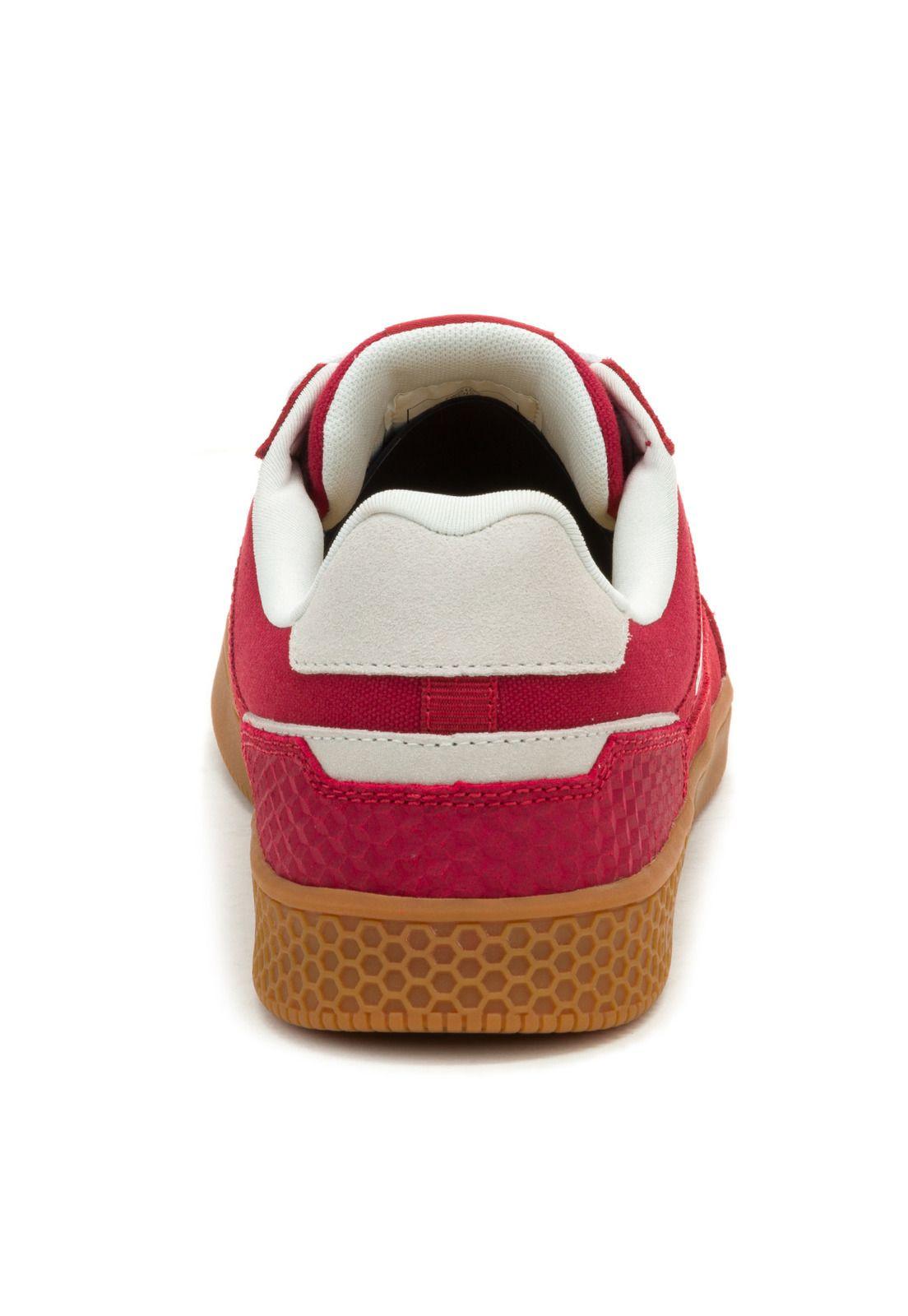 Zapatilla Pause Retro Canvas Hombre Rojo-5